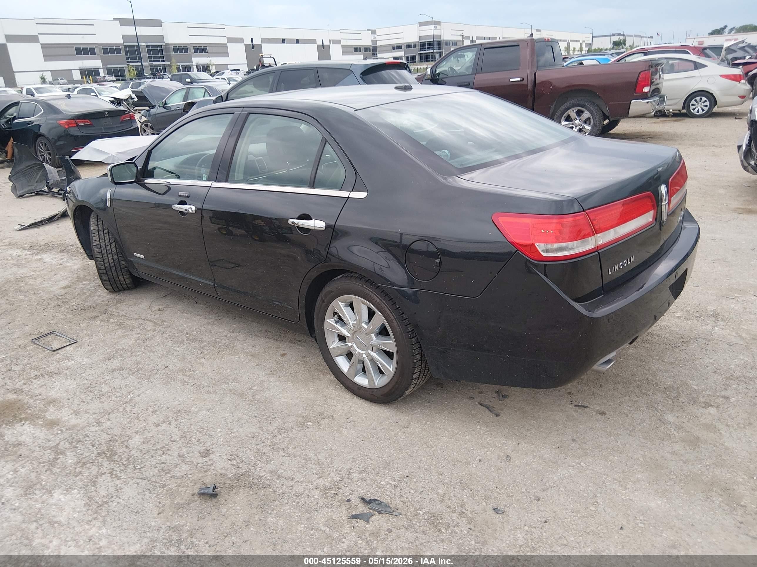 2012 Lincoln Mkz Hybrid   Black vin: 3LNDL2L38CR814570