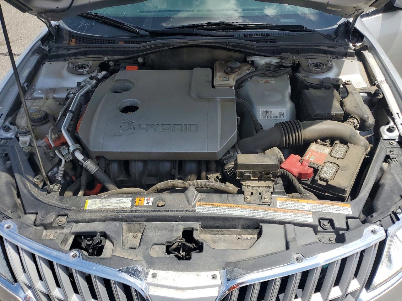 2012 Lincoln Mkz Hybrid Silver vin: 3LNDL2L38CR828291
