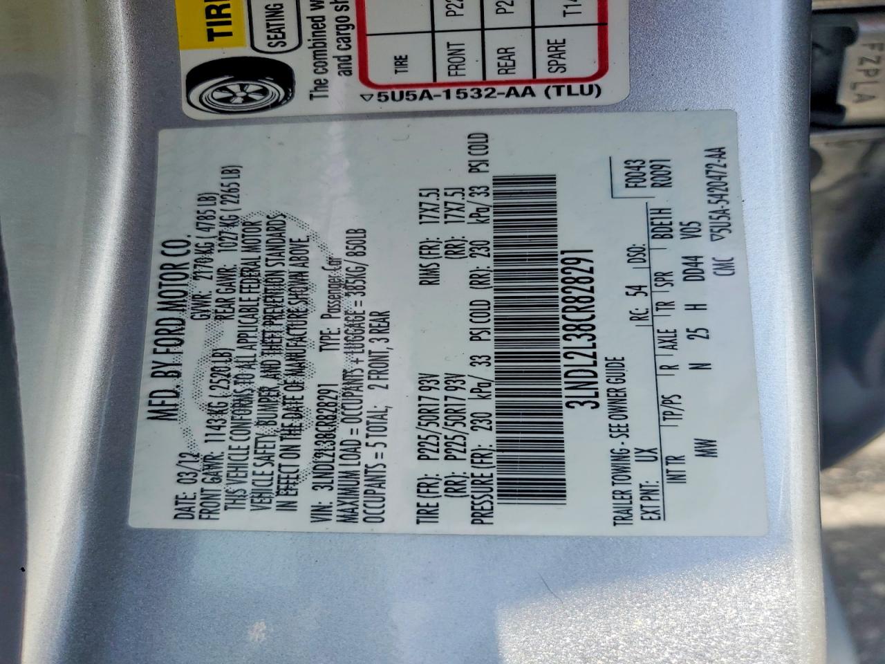 2012 Lincoln Mkz Hybrid Silver vin: 3LNDL2L38CR828291