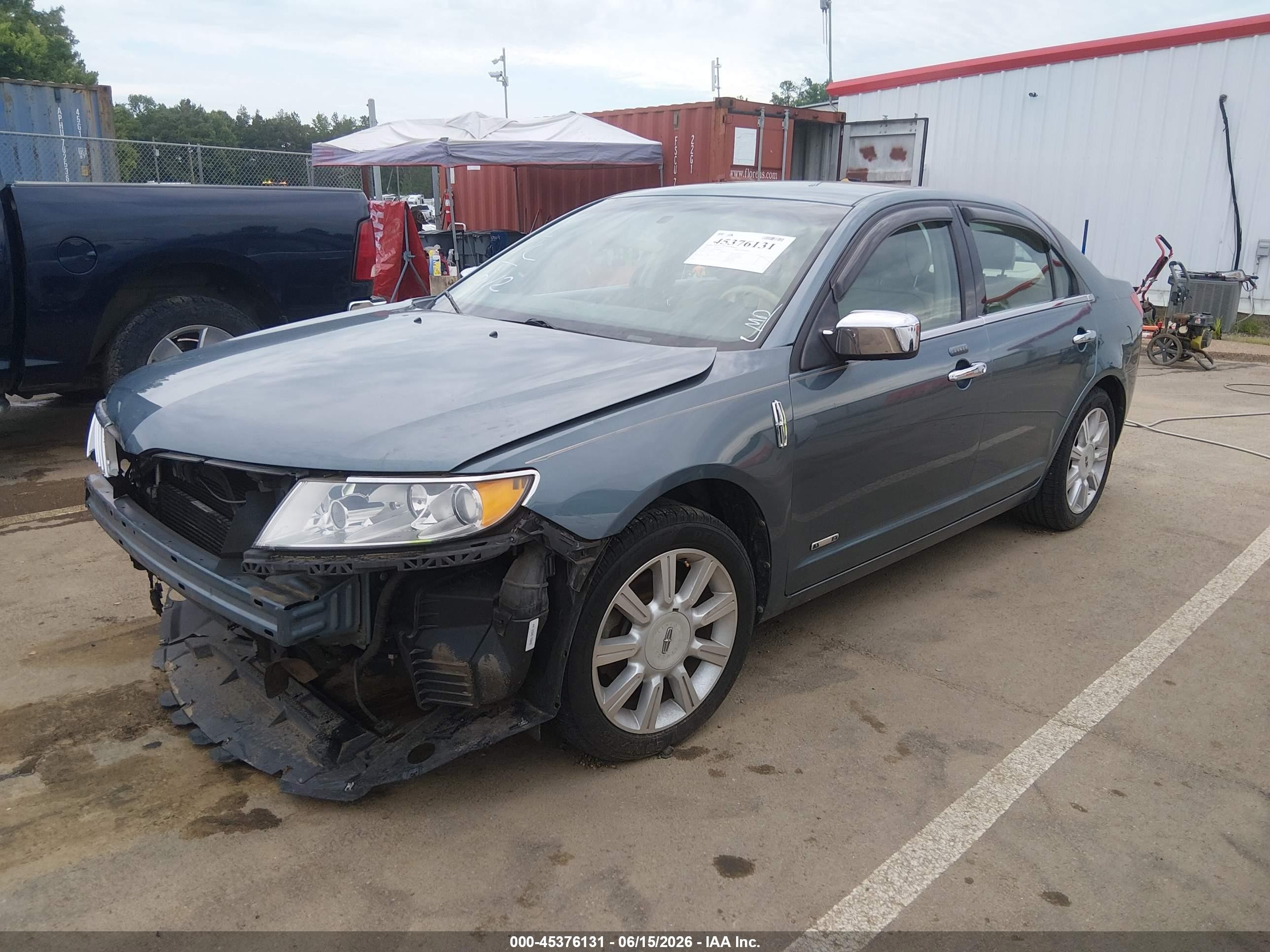 2012 Lincoln Mkz Hybrid   Blue vin: 3LNDL2L39CR808048