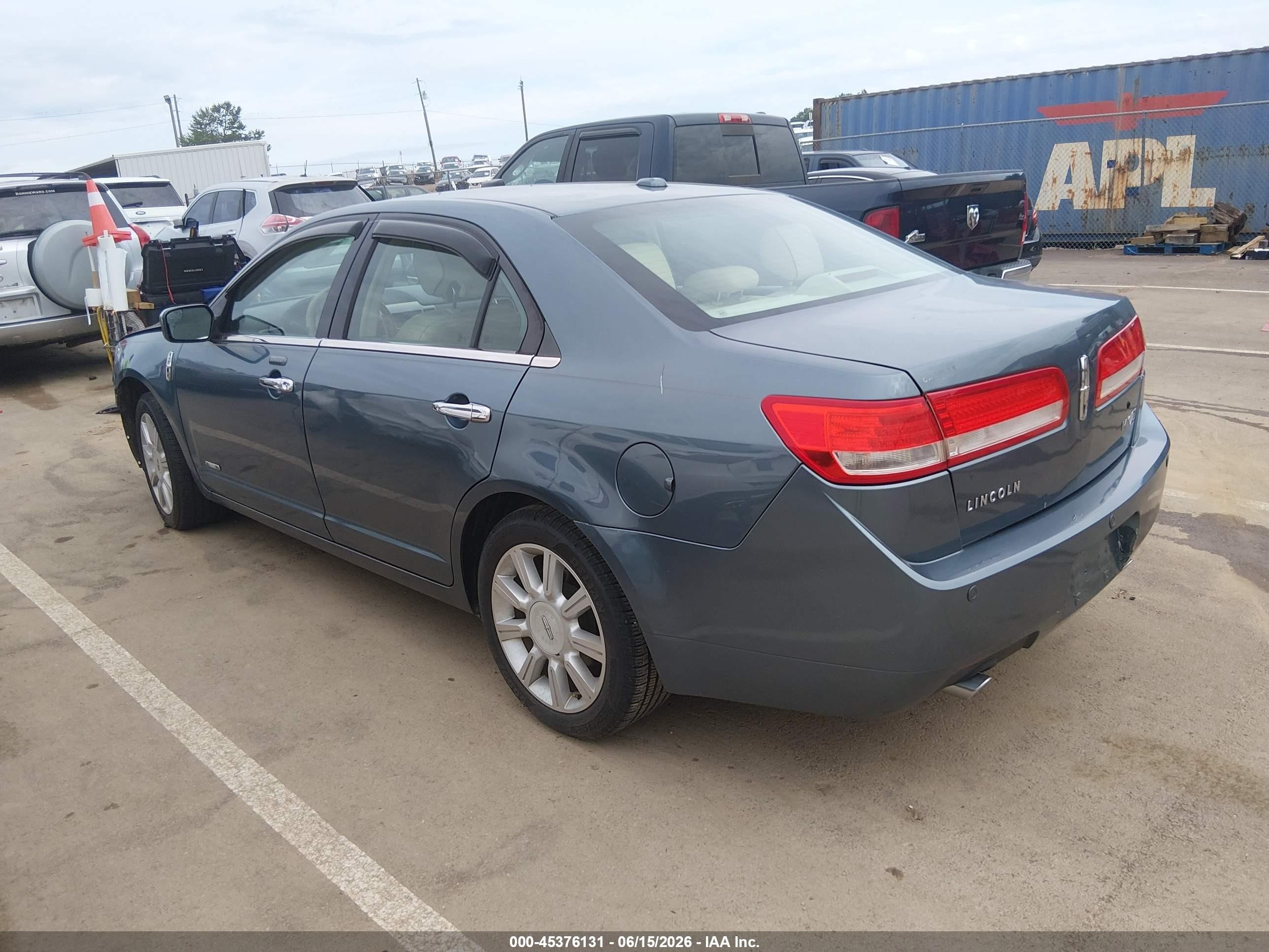 2012 Lincoln Mkz Hybrid   Blue vin: 3LNDL2L39CR808048