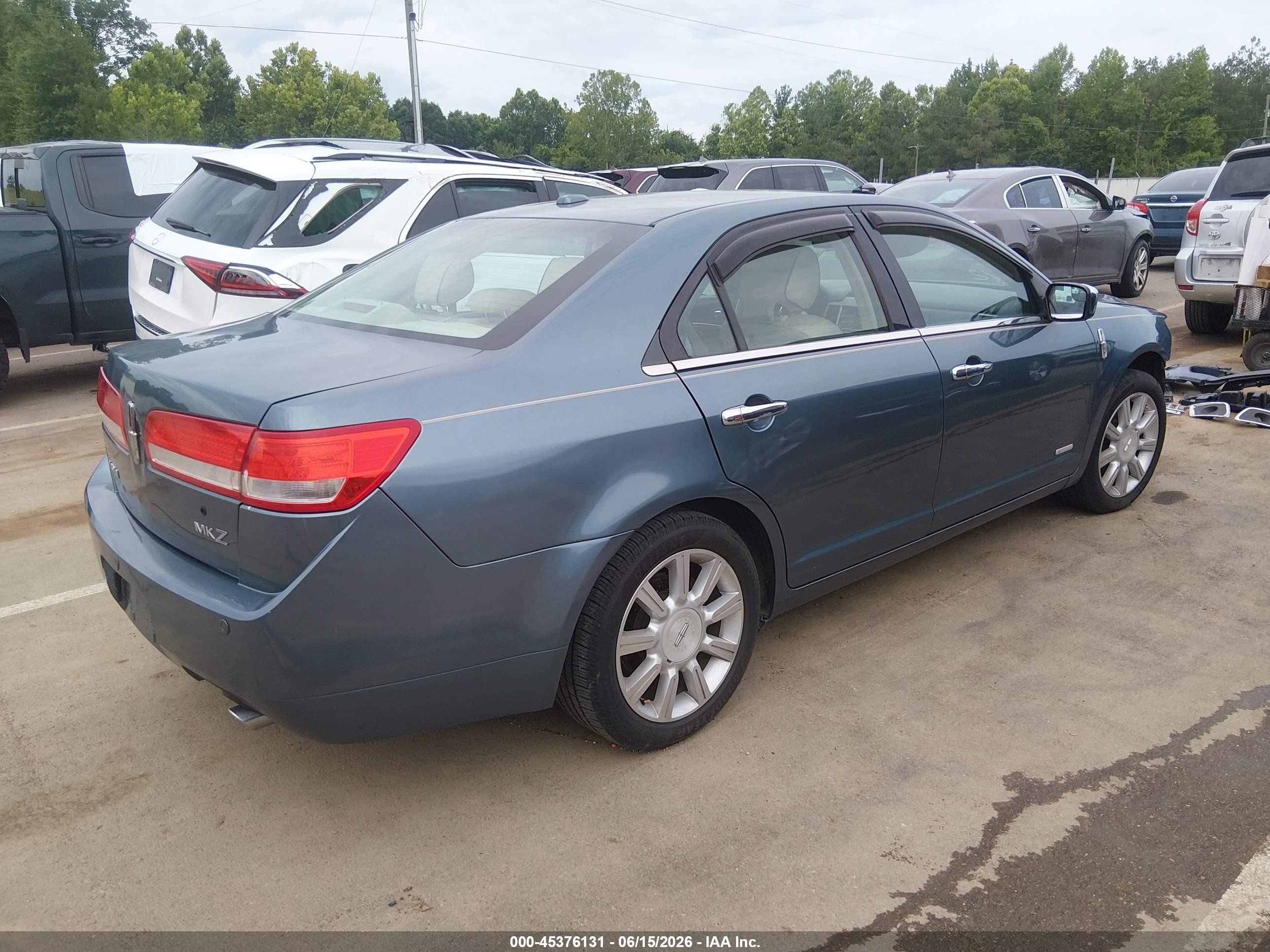 2012 Lincoln Mkz Hybrid   Blue vin: 3LNDL2L39CR808048