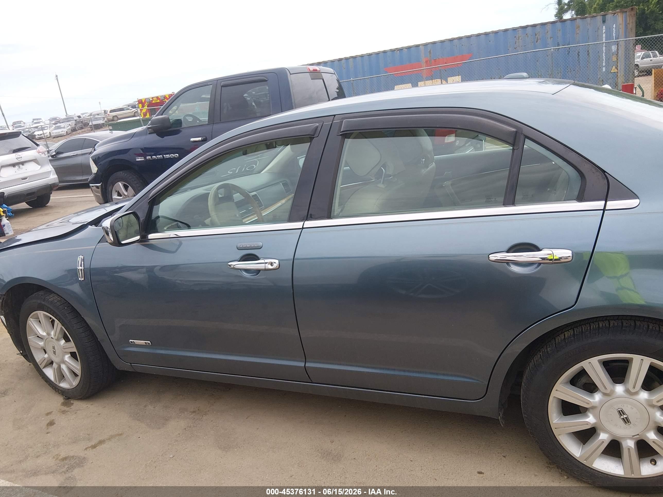 2012 Lincoln Mkz Hybrid   Blue vin: 3LNDL2L39CR808048