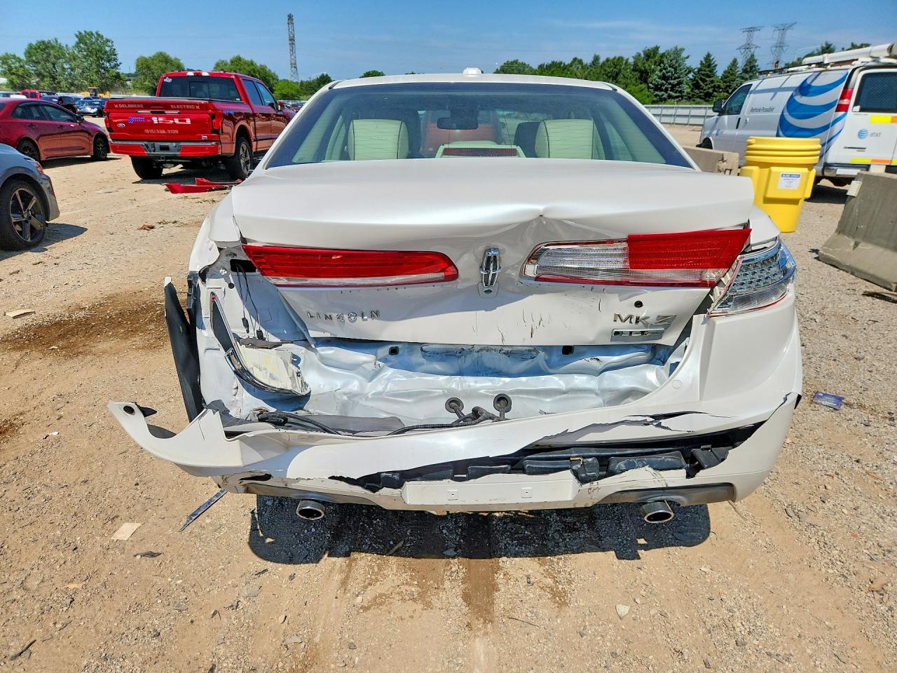 2012 Lincoln Mkz Hybrid White vin: 3LNDL2L39CR813332