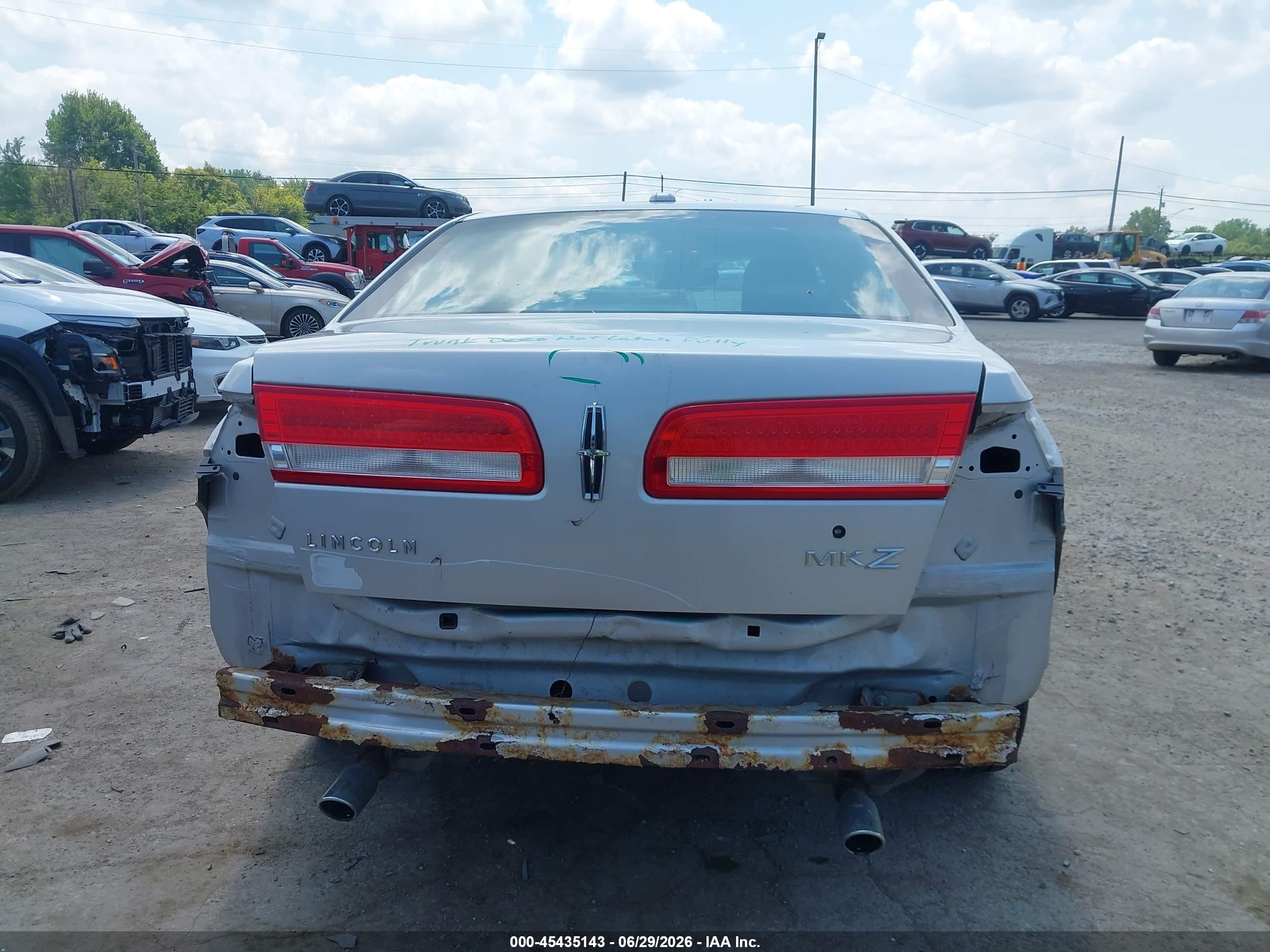 2010 Lincoln Mkz   Silver vin: 3LNHL2GC0AR631852