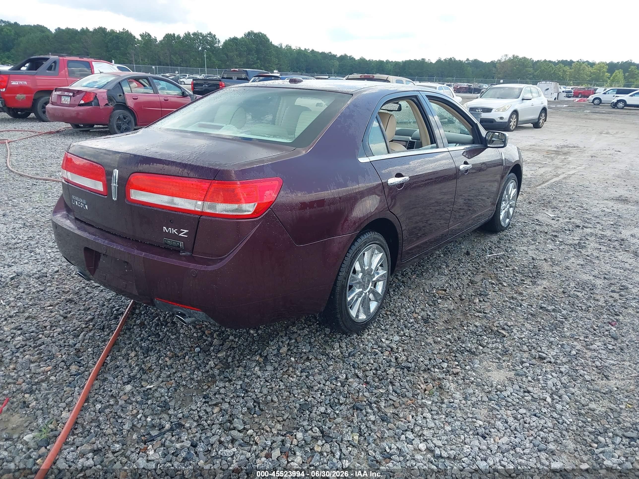 2011 Lincoln Mkz   Purple vin: 3LNHL2GC0BR762250