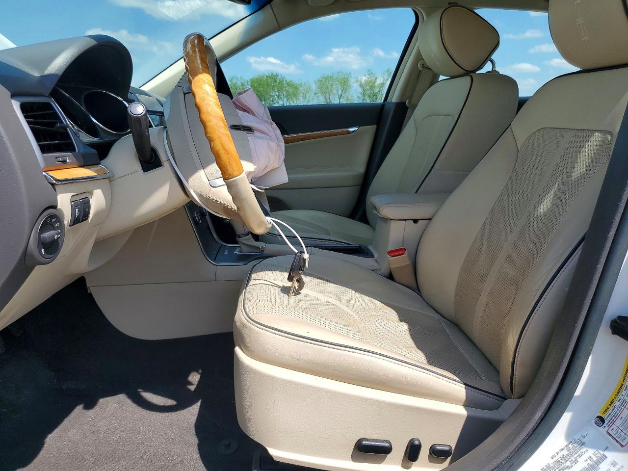 2012 Lincoln Mkz White vin: 3LNHL2GC0CR834212