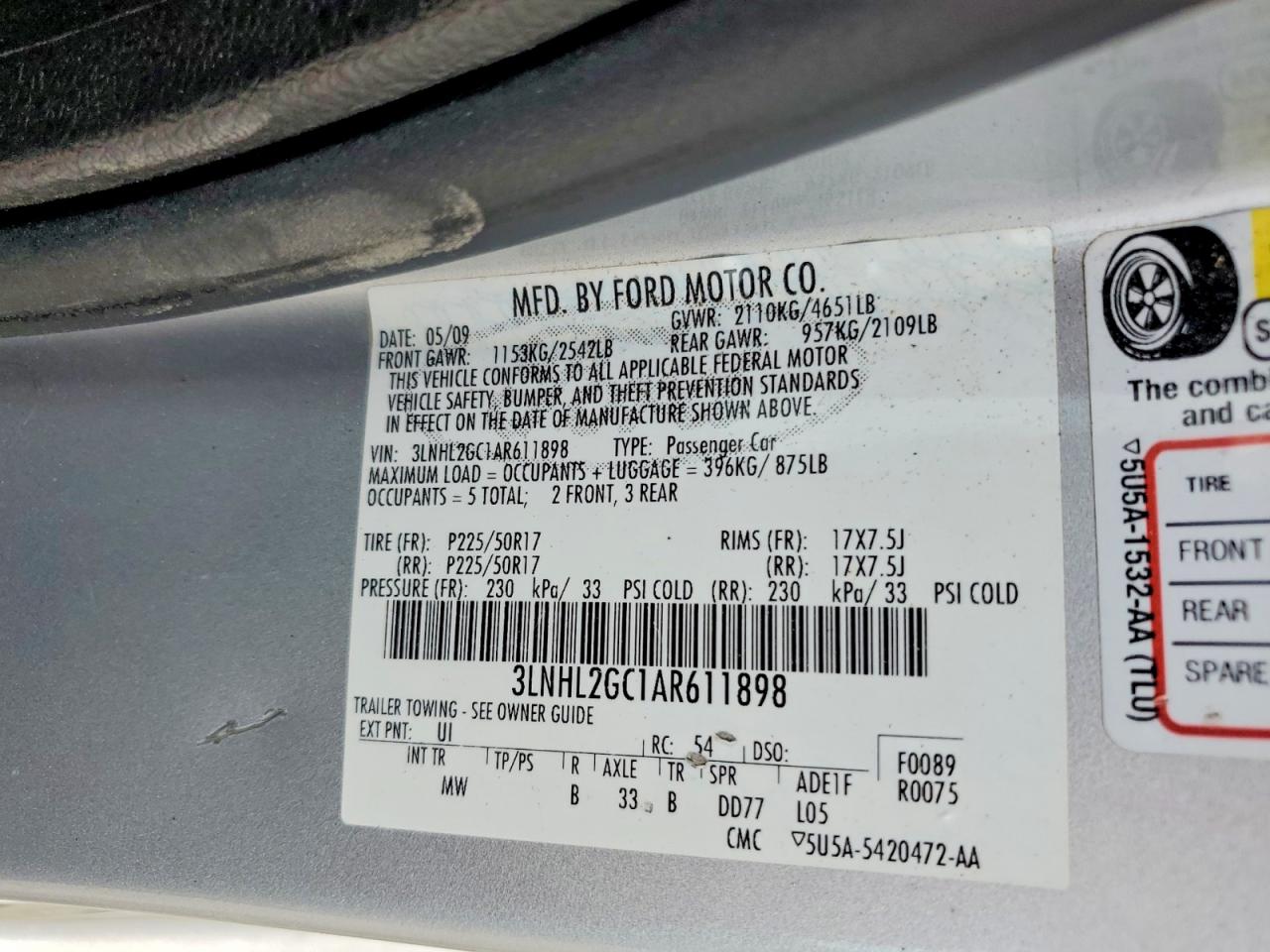 2010 Lincoln Mkz Silver vin: 3LNHL2GC1AR611898