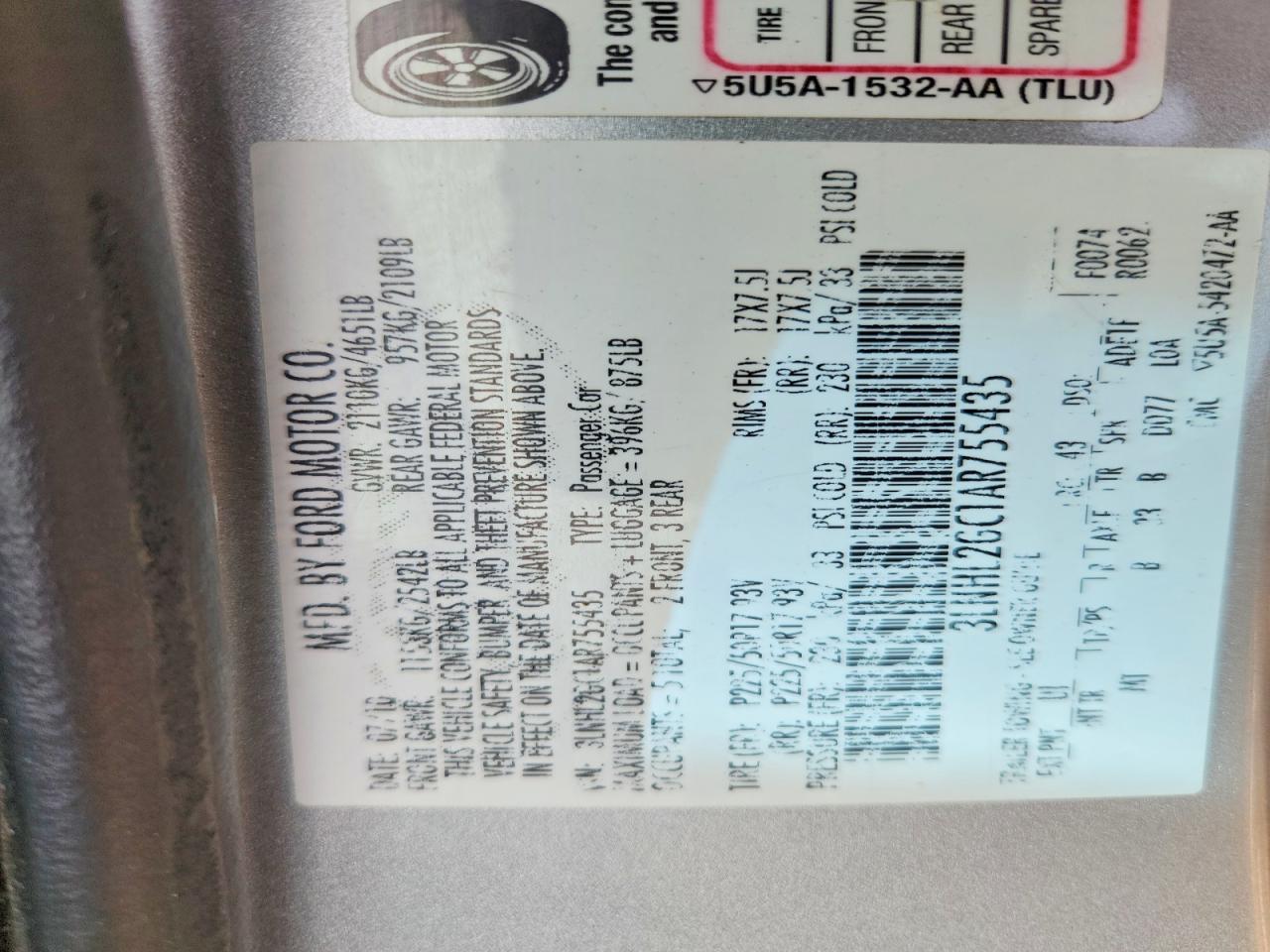 2010 Lincoln Mkz Silver vin: 3LNHL2GC1AR755435