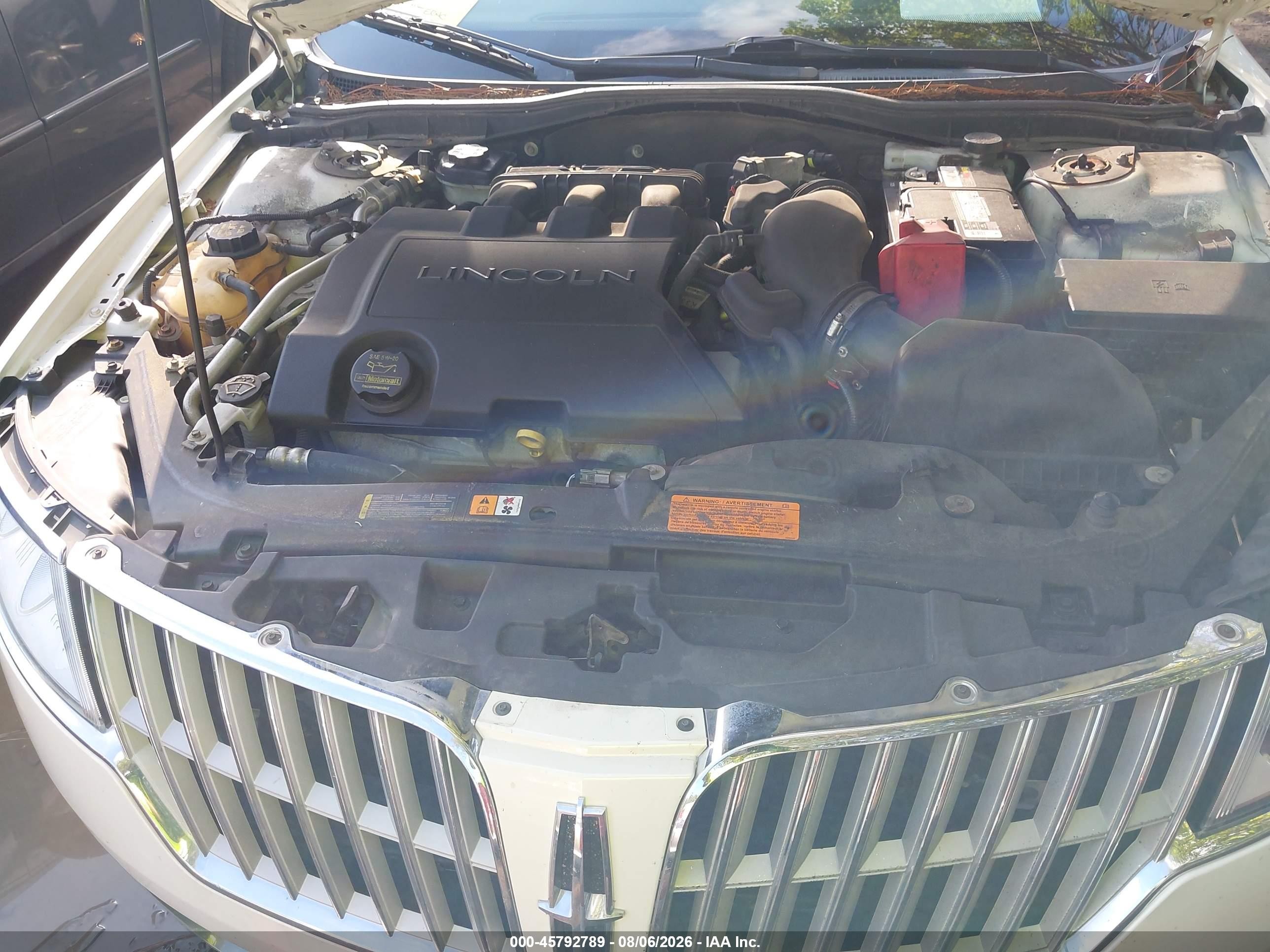 2012 Lincoln Mkz   Белый vin: 3LNHL2GC1CR815040