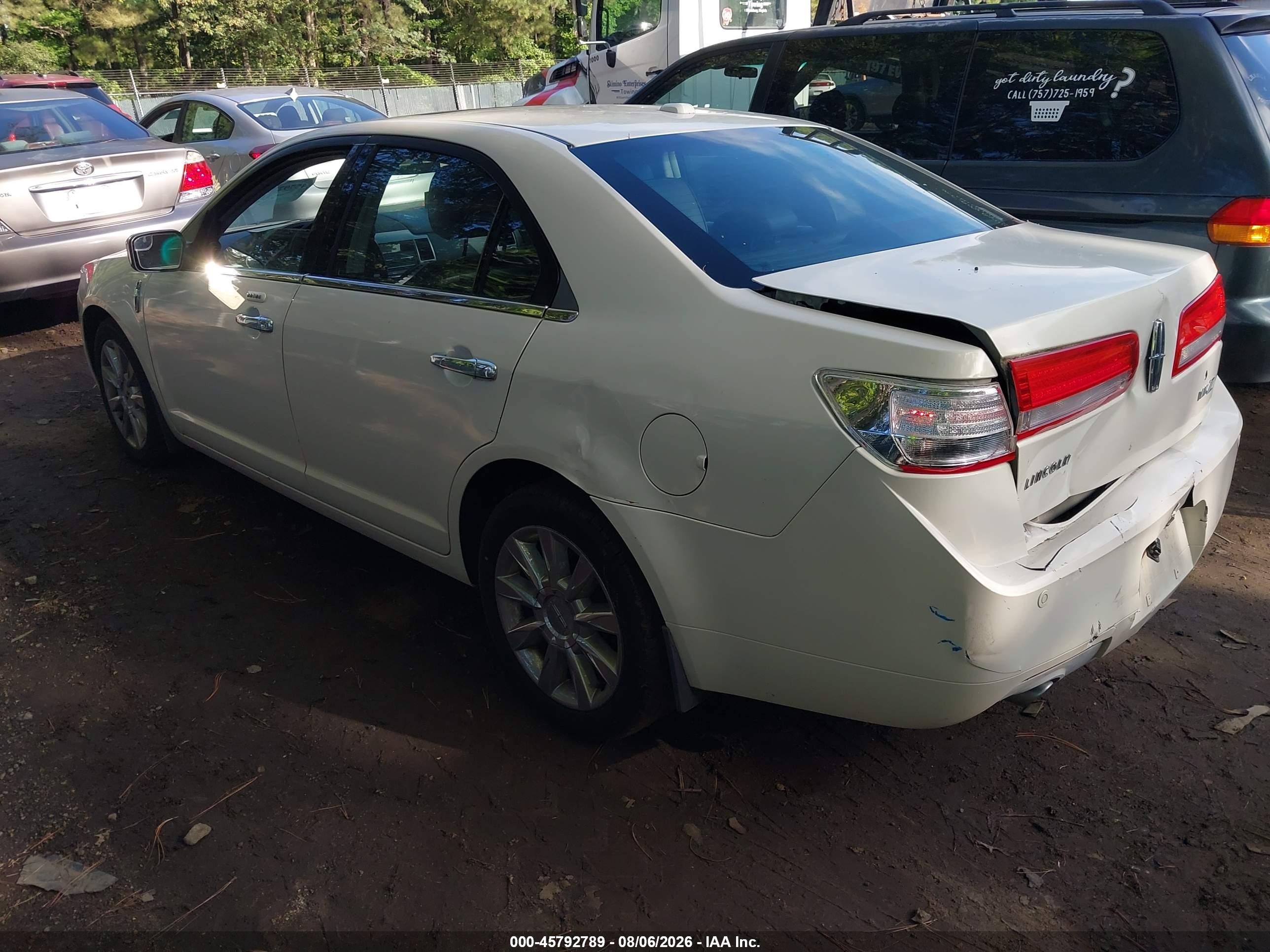 2012 Lincoln Mkz   Белый vin: 3LNHL2GC1CR815040