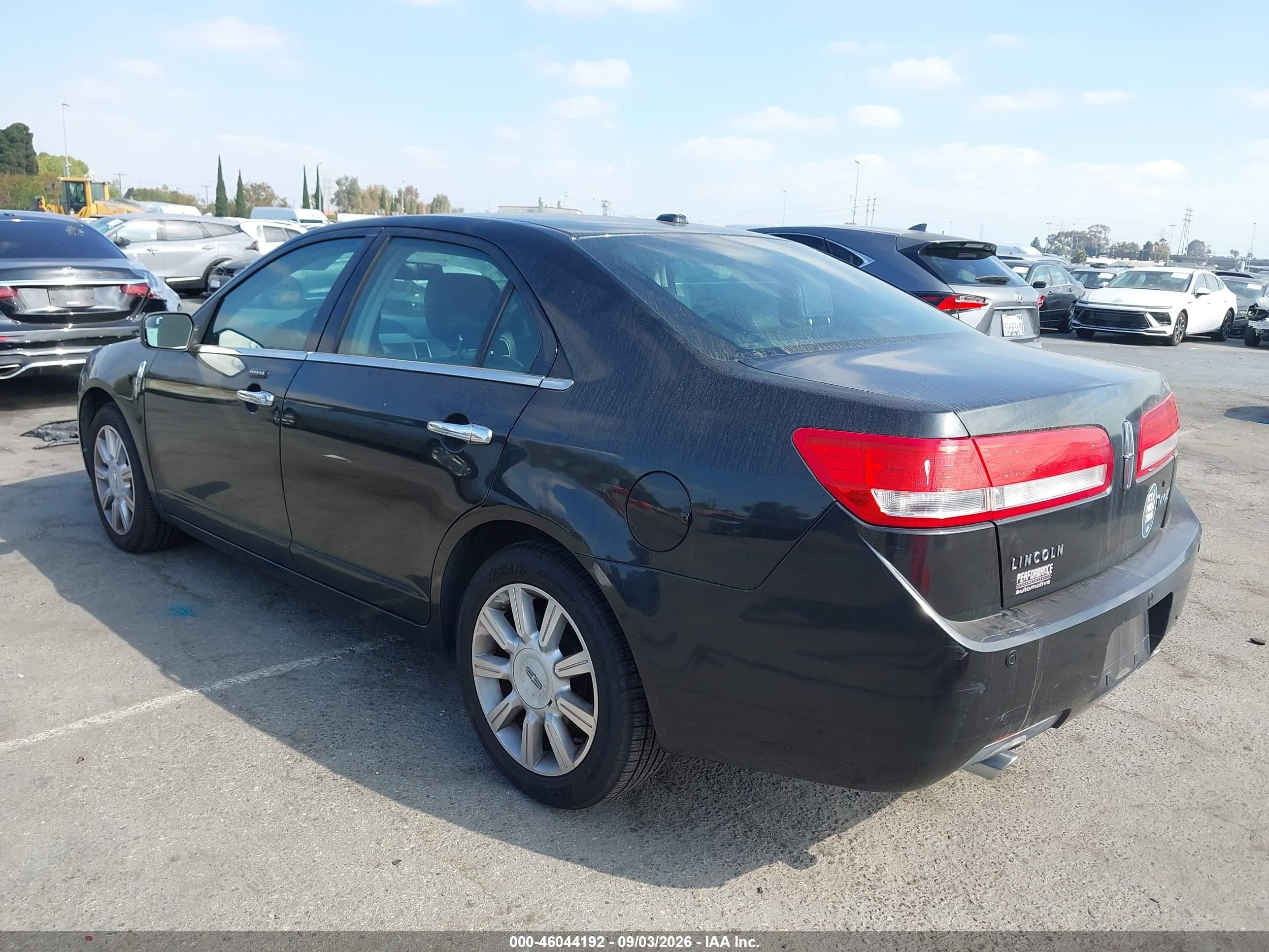 2012 Lincoln Mkz   Black vin: 3LNHL2GC1CR831075