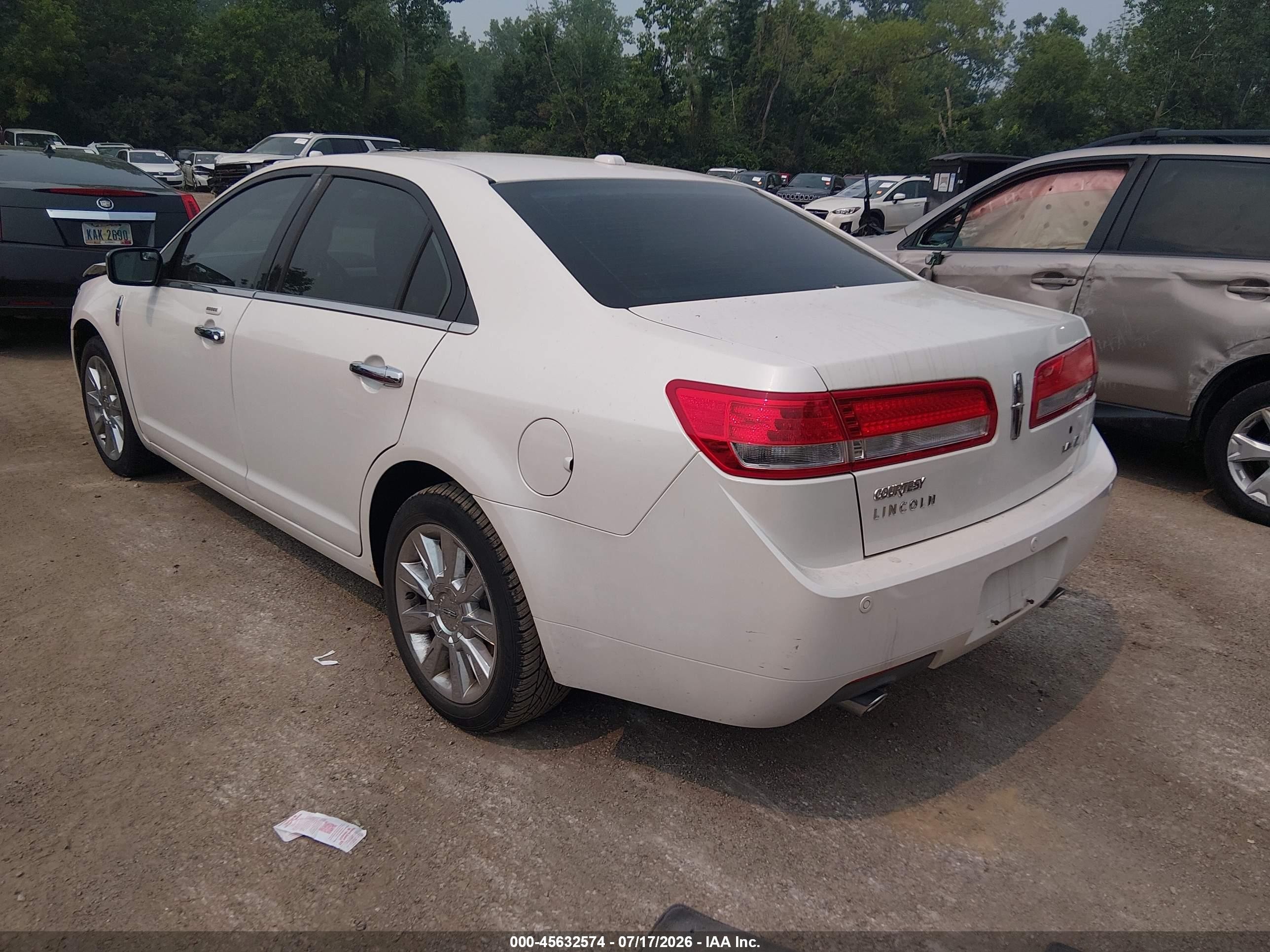 2010 Lincoln Mkz   White vin: 3LNHL2GC2AR647065