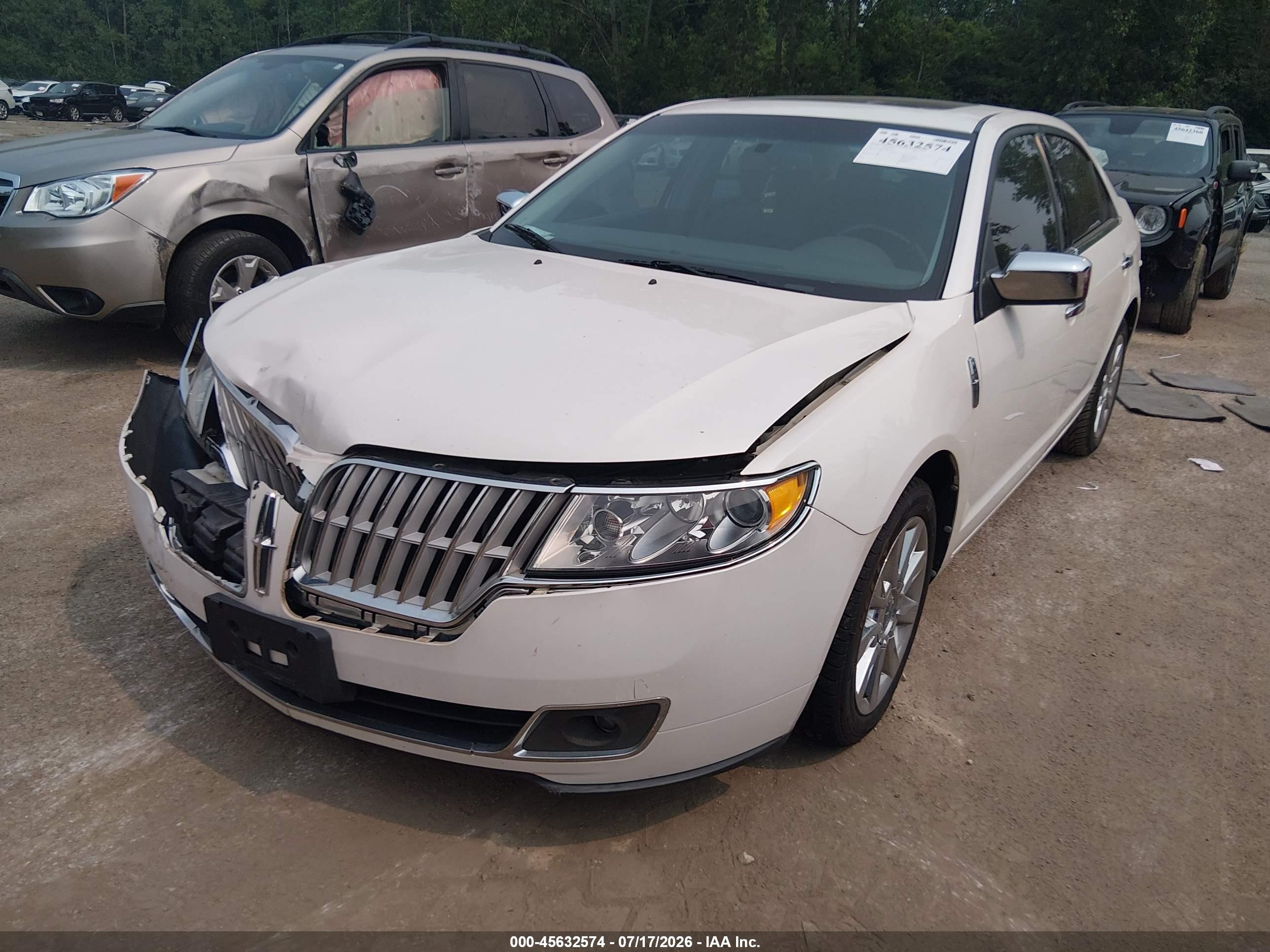 2010 Lincoln Mkz   White vin: 3LNHL2GC2AR647065