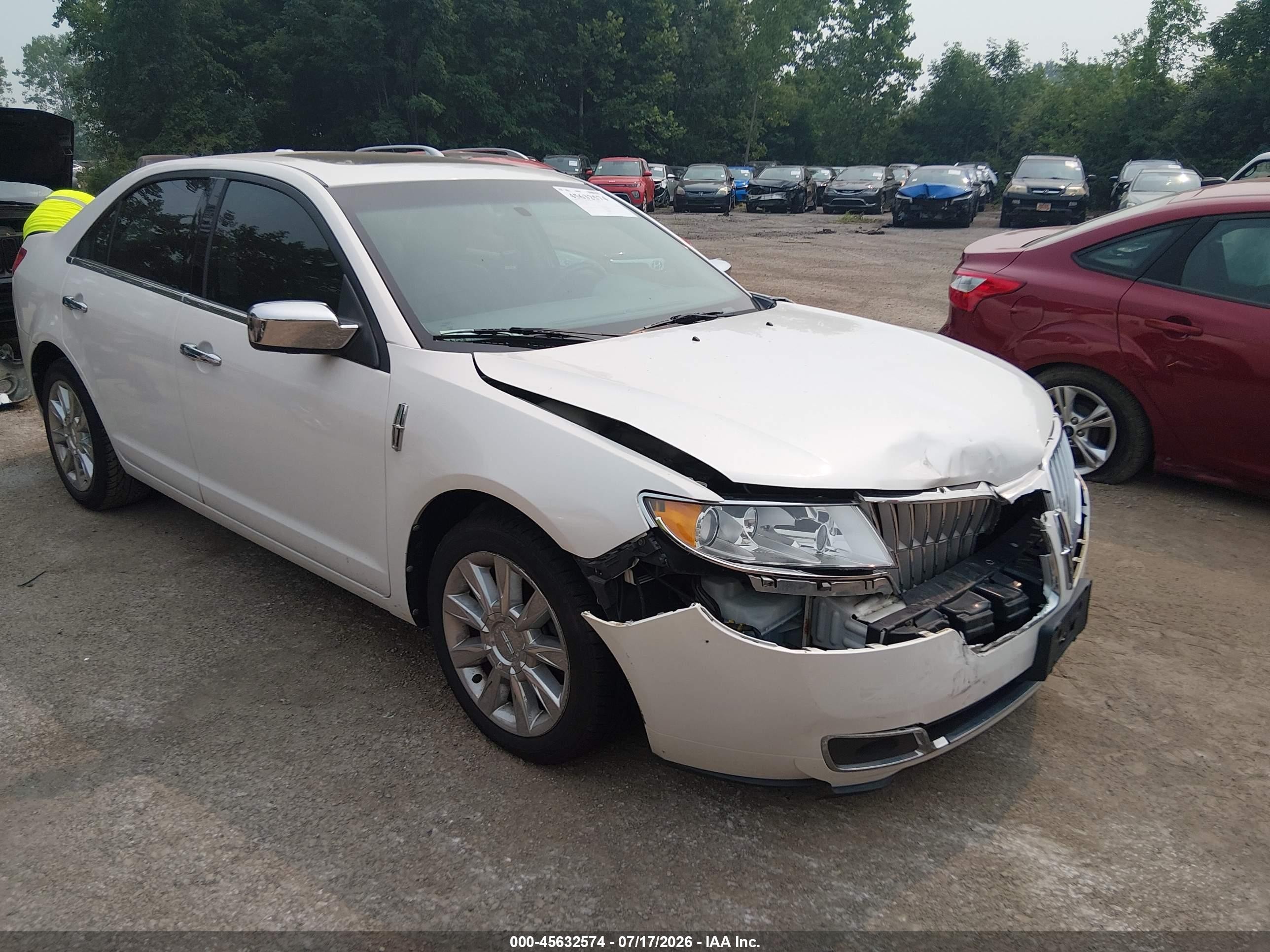 2010 Lincoln Mkz   White vin: 3LNHL2GC2AR647065