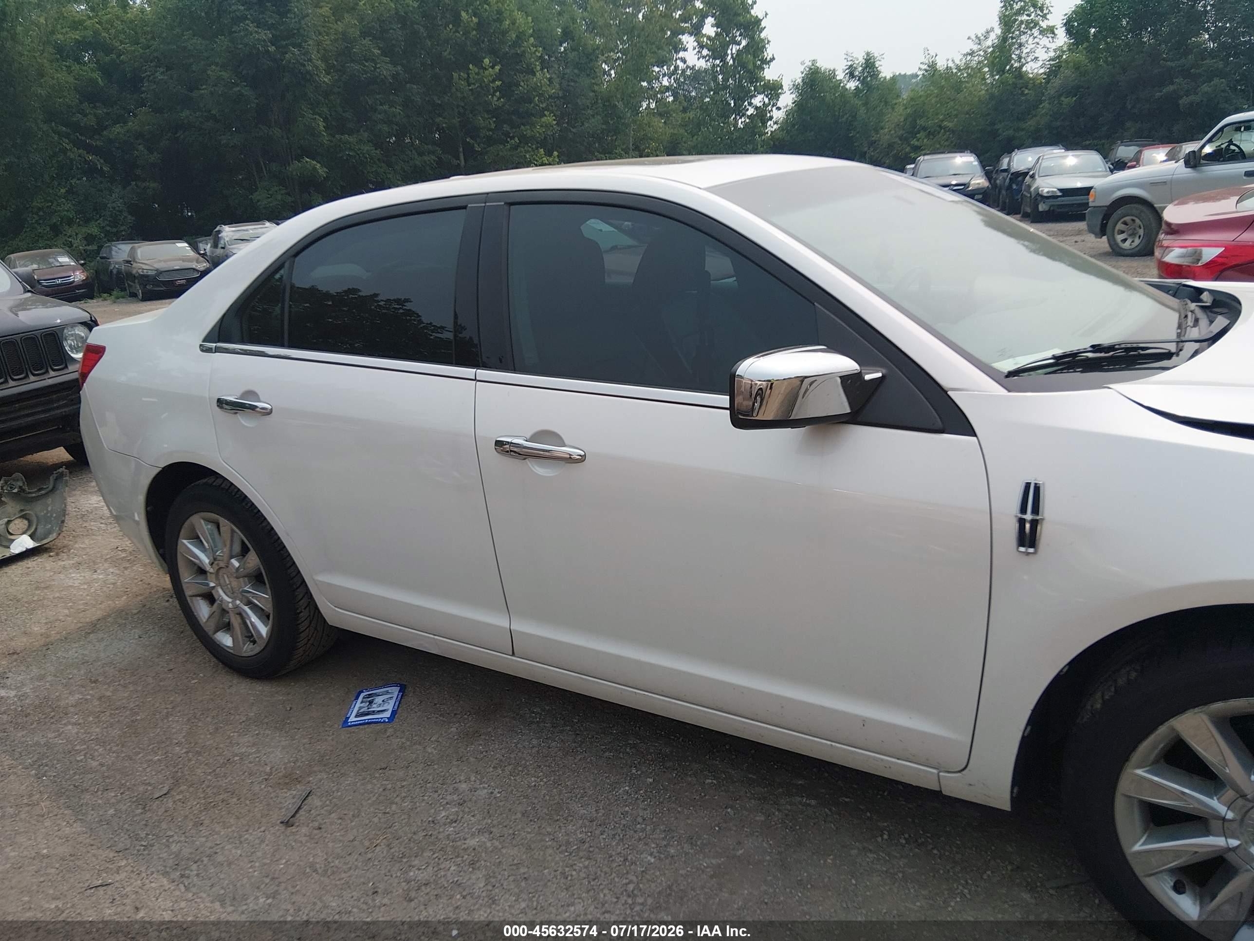 2010 Lincoln Mkz   White vin: 3LNHL2GC2AR647065