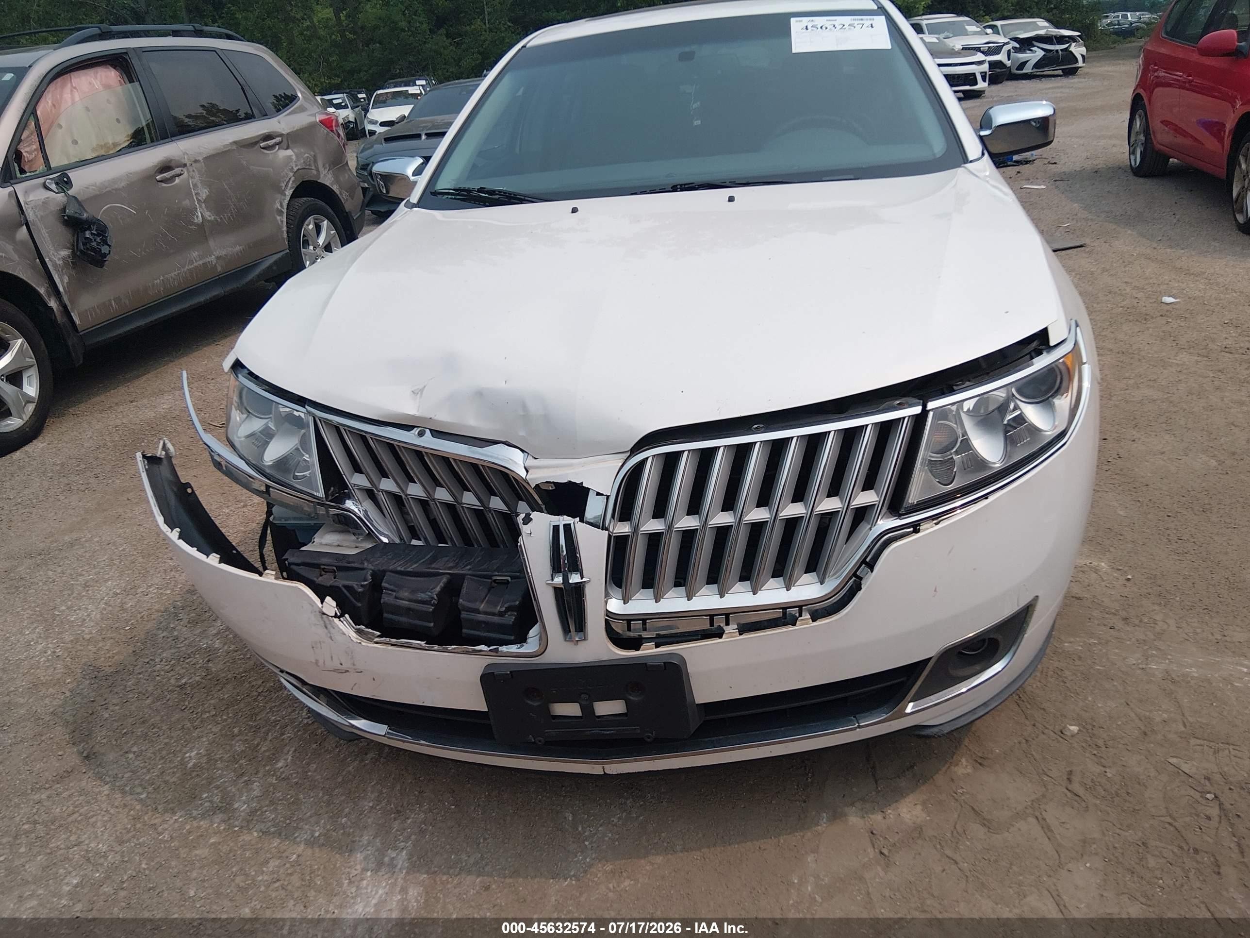 2010 Lincoln Mkz   White vin: 3LNHL2GC2AR647065