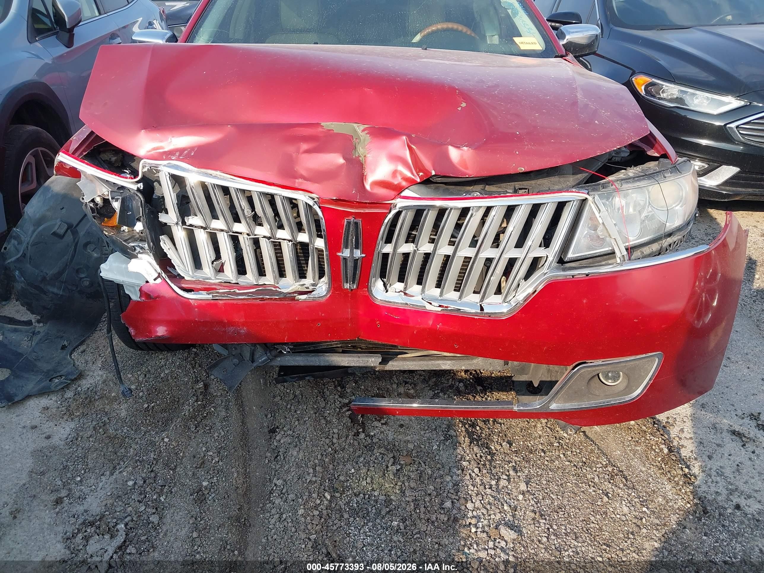 2010 Lincoln Mkz Red vin: 3LNHL2GC2AR657885