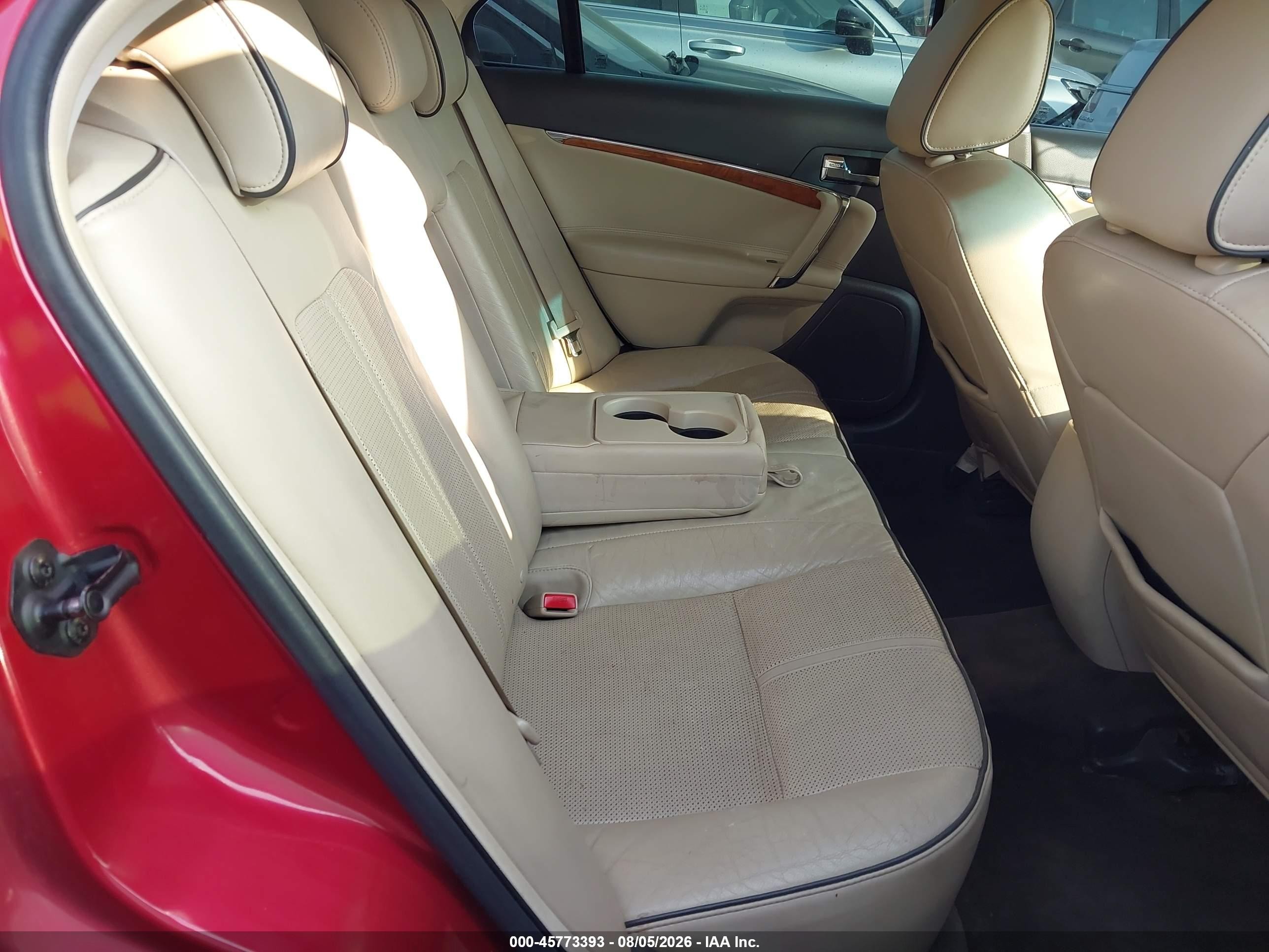 2010 Lincoln Mkz Red vin: 3LNHL2GC2AR657885