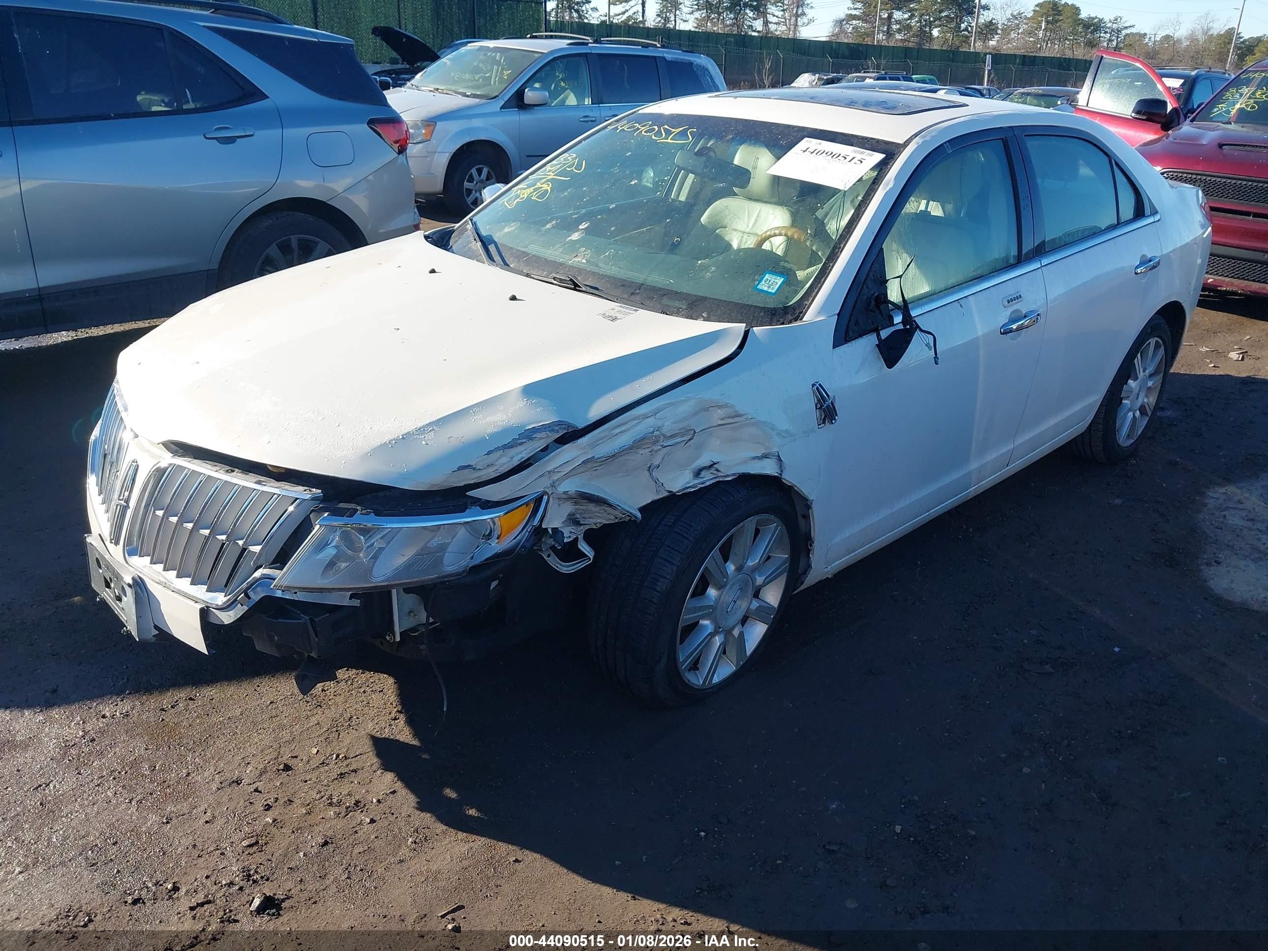 2012 Lincoln Mkz   White vin: 3LNHL2GC2CR803334