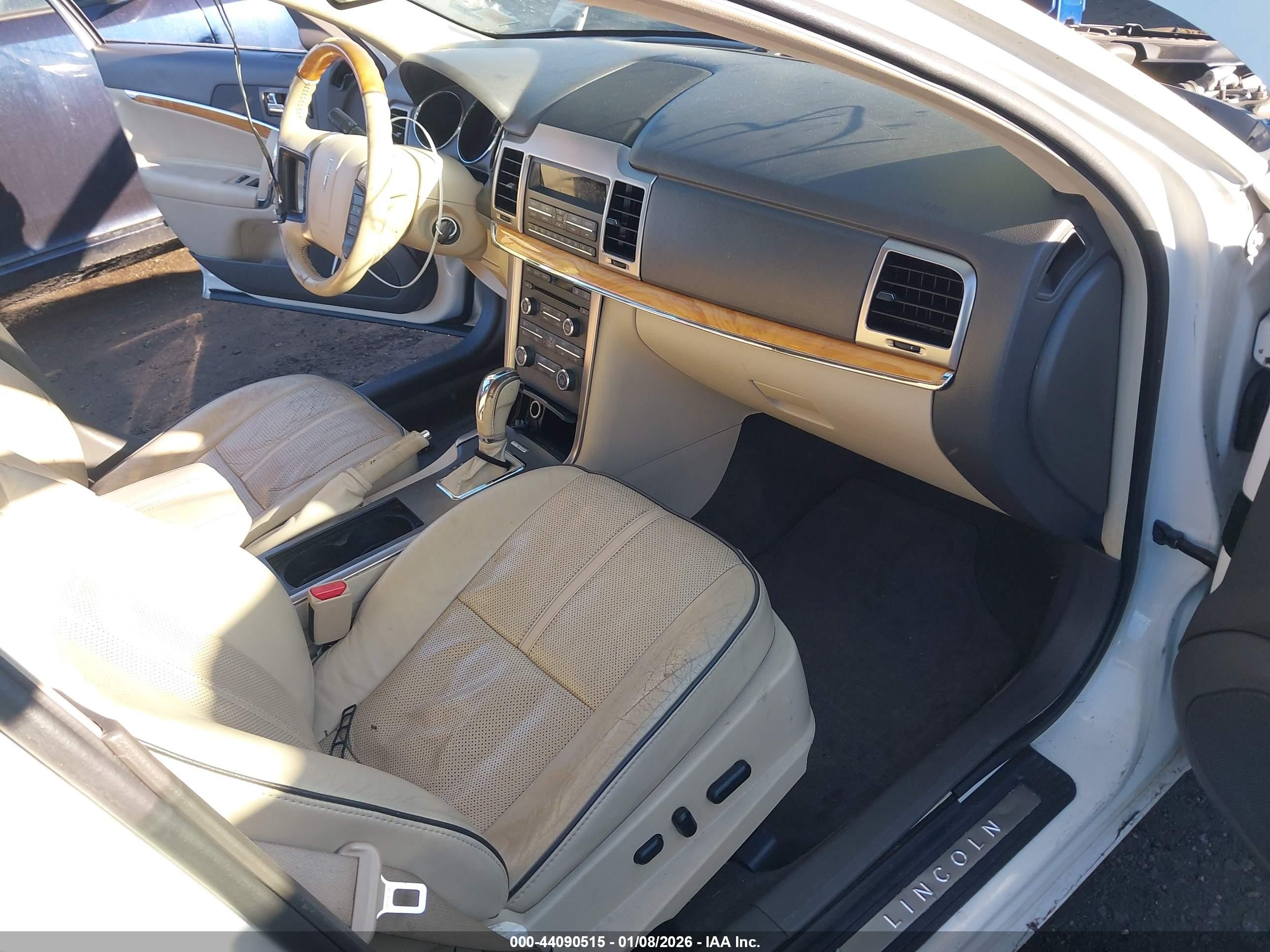 2012 Lincoln Mkz   White vin: 3LNHL2GC2CR803334