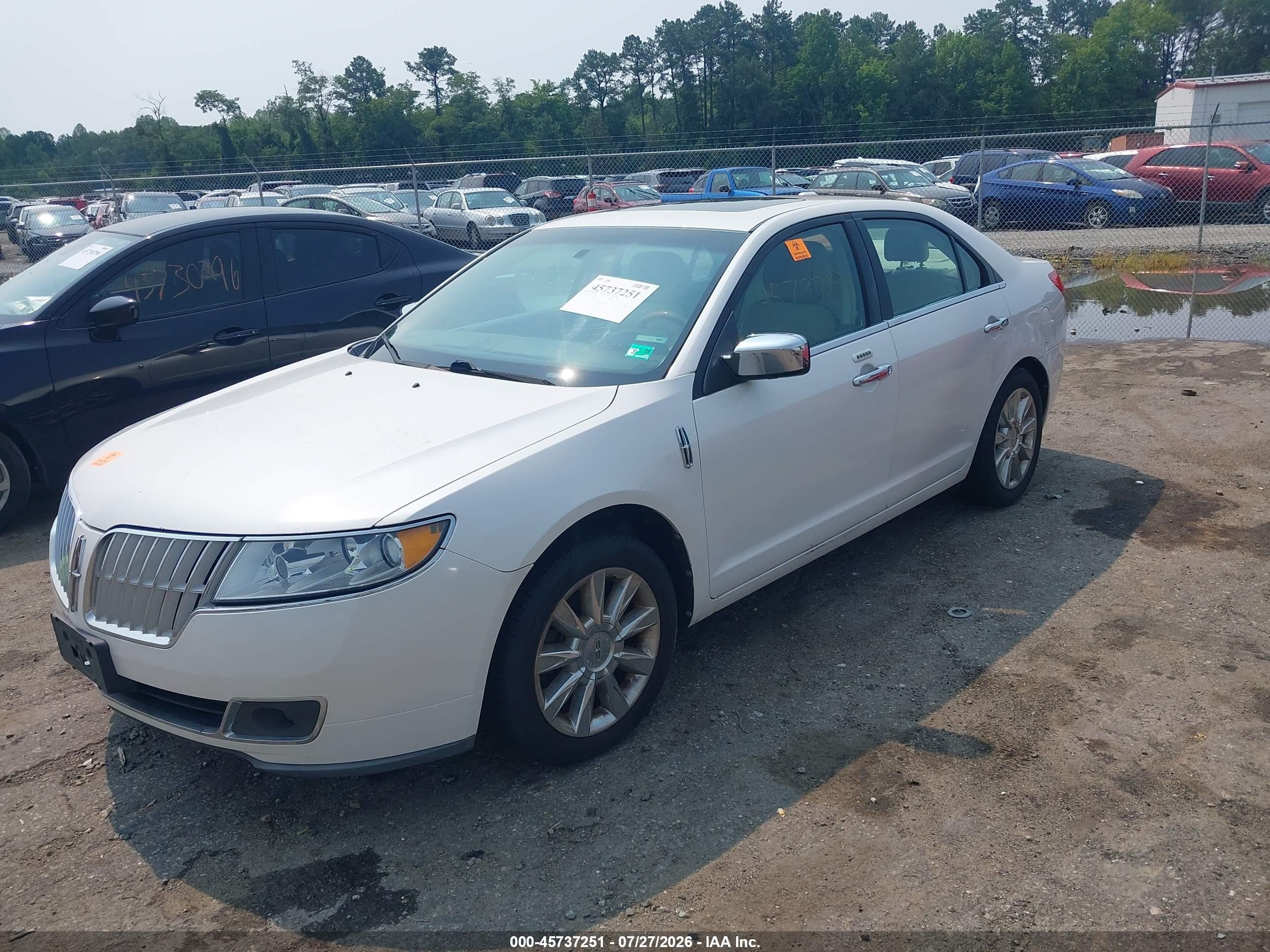 2012 Lincoln Mkz   White vin: 3LNHL2GC2CR823986