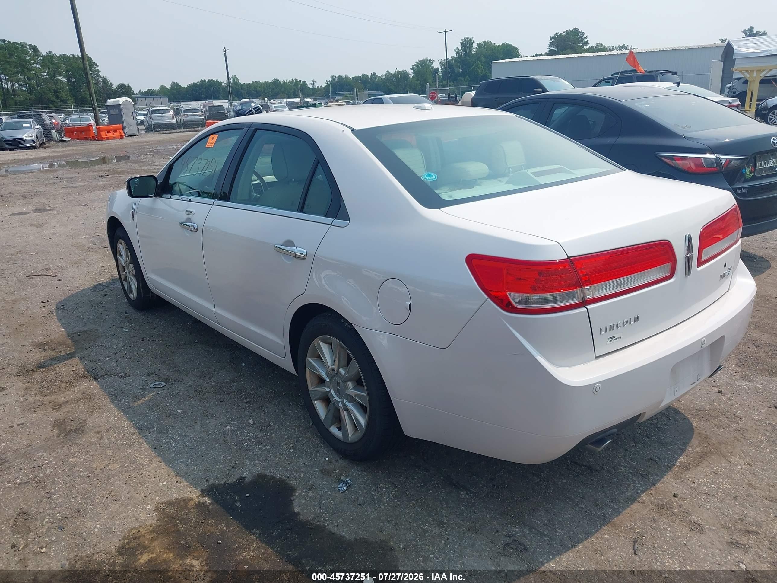 2012 Lincoln Mkz   White vin: 3LNHL2GC2CR823986