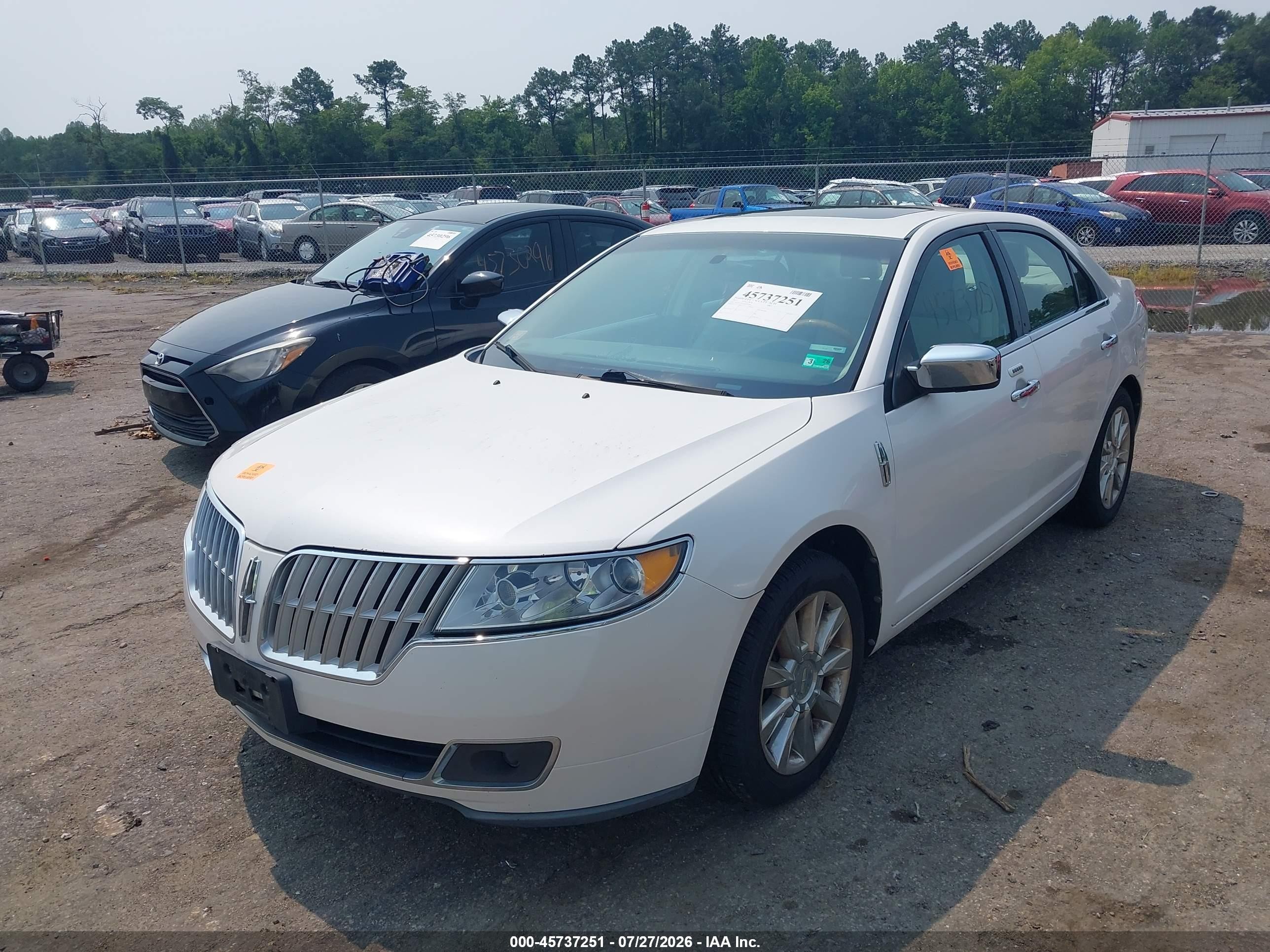 2012 Lincoln Mkz   White vin: 3LNHL2GC2CR823986