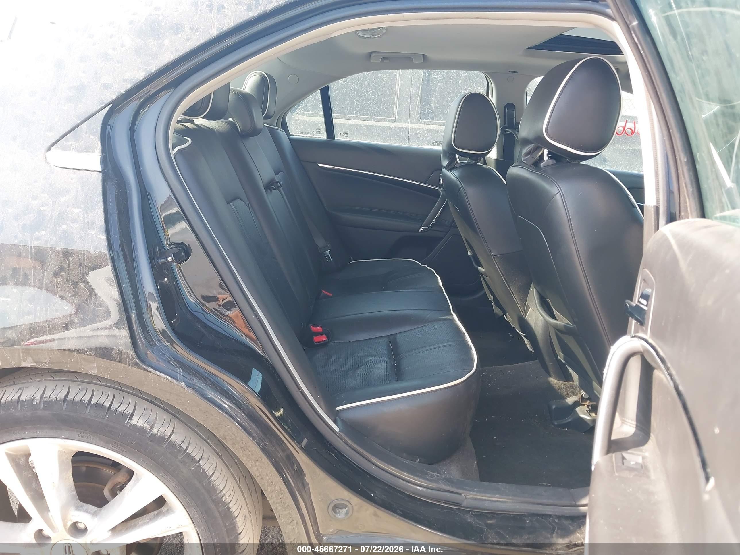 2012 Lincoln Mkz   Black vin: 3LNHL2GC2CR824376