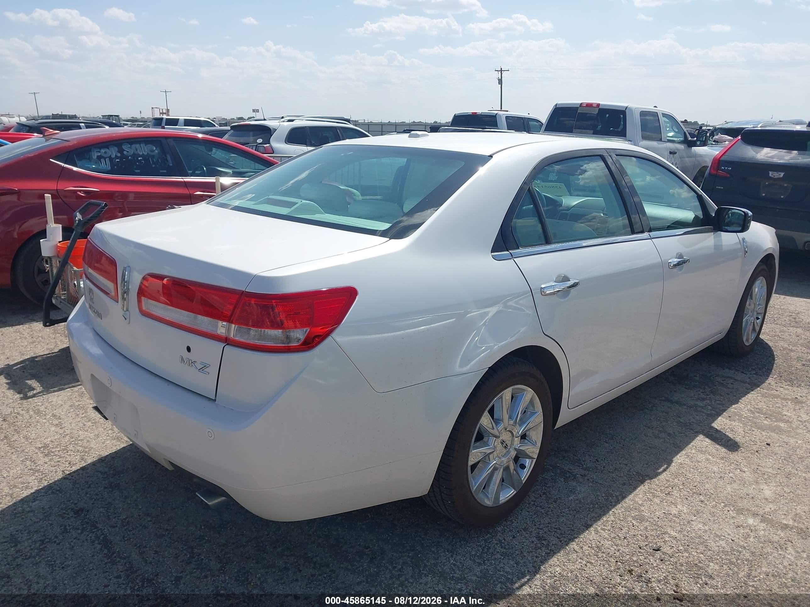 2010 Lincoln Mkz   White vin: 3LNHL2GC3AR628718