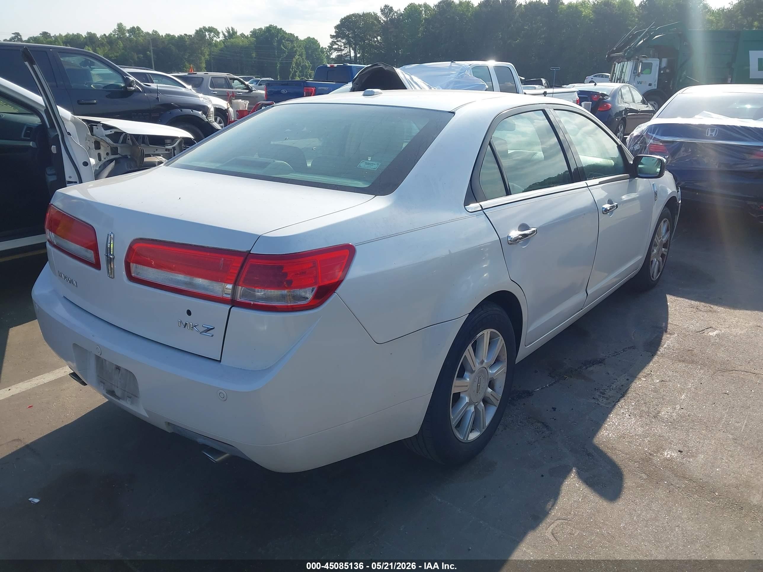 2010 Lincoln Mkz White vin: 3LNHL2GC3AR634714