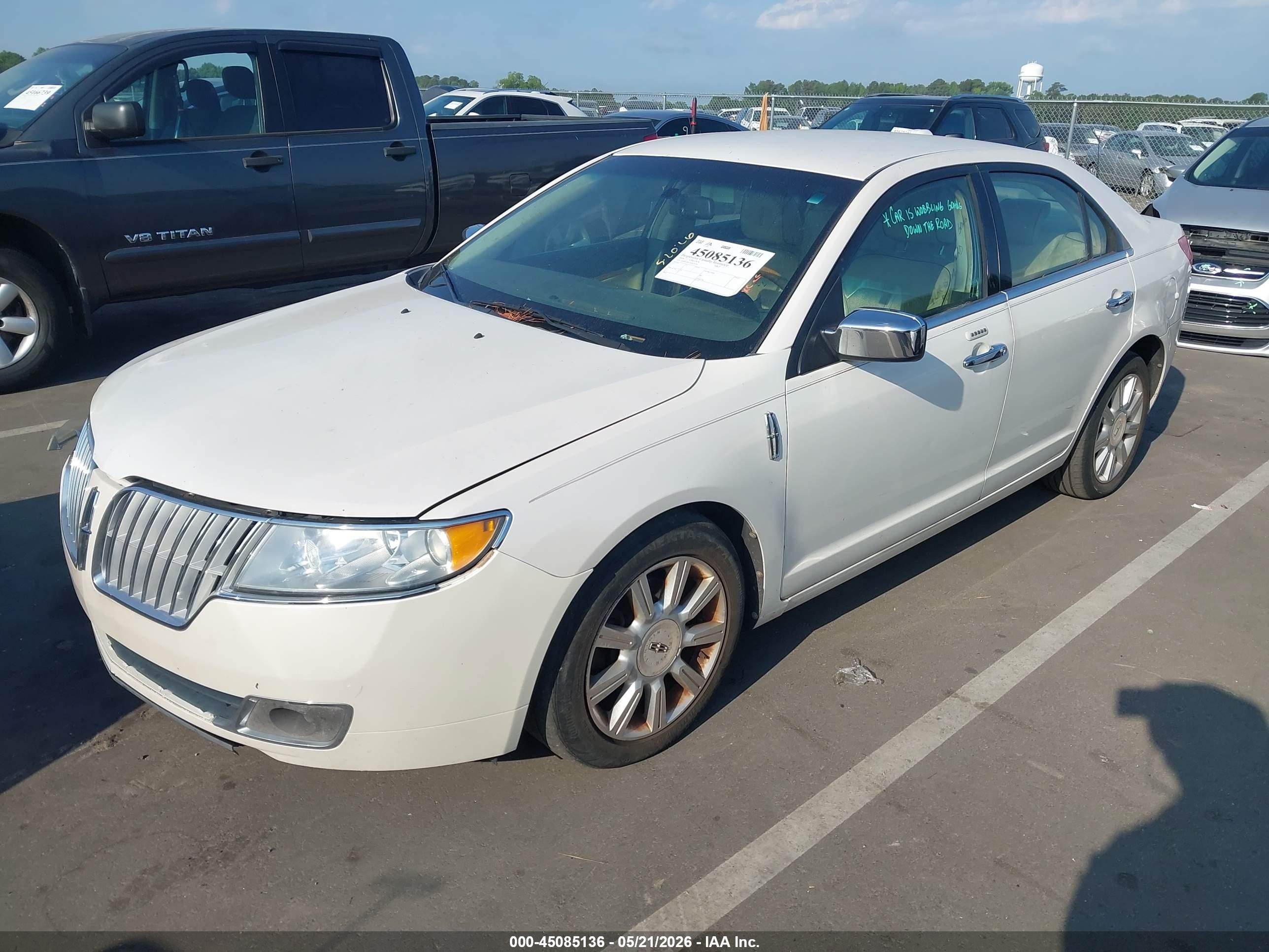 2010 Lincoln Mkz White vin: 3LNHL2GC3AR634714