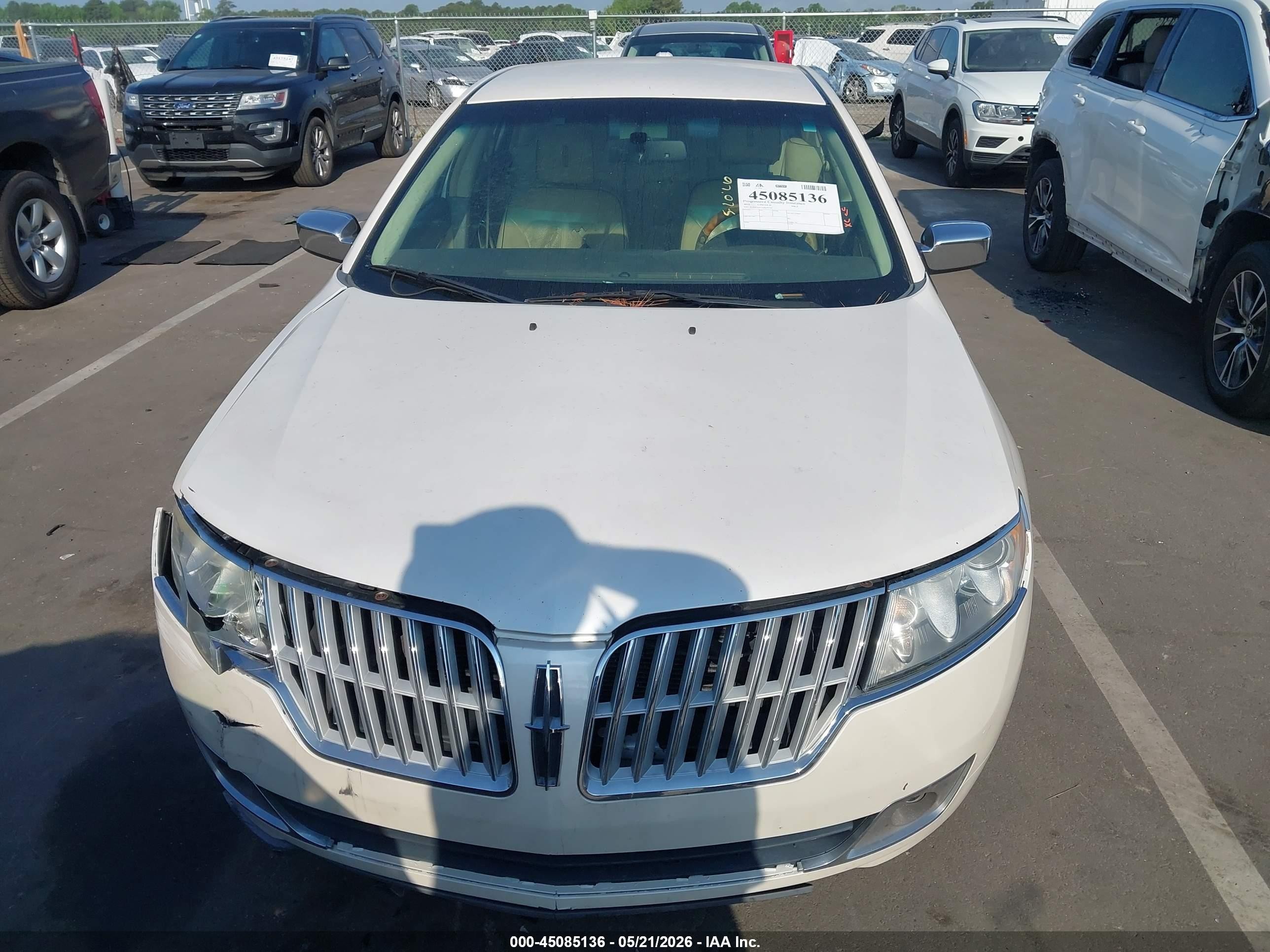 2010 Lincoln Mkz White vin: 3LNHL2GC3AR634714