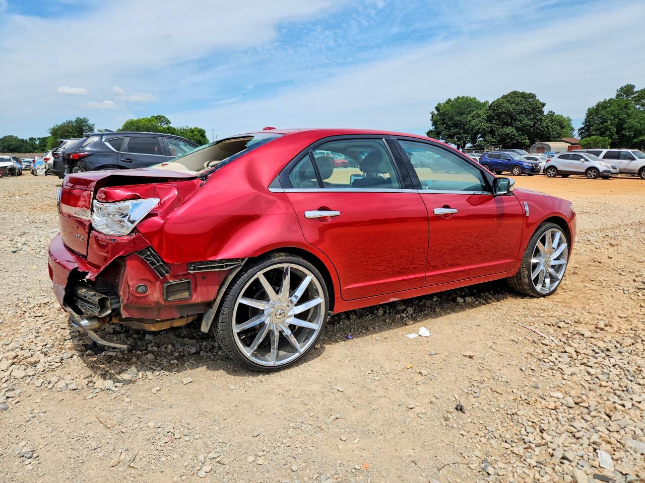 2010 Lincoln Mkz Red vin: 3LNHL2GC3AR647009