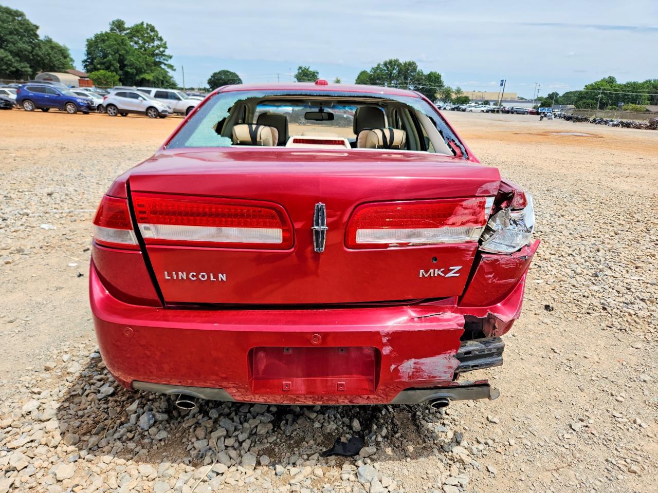2010 Lincoln Mkz Red vin: 3LNHL2GC3AR647009