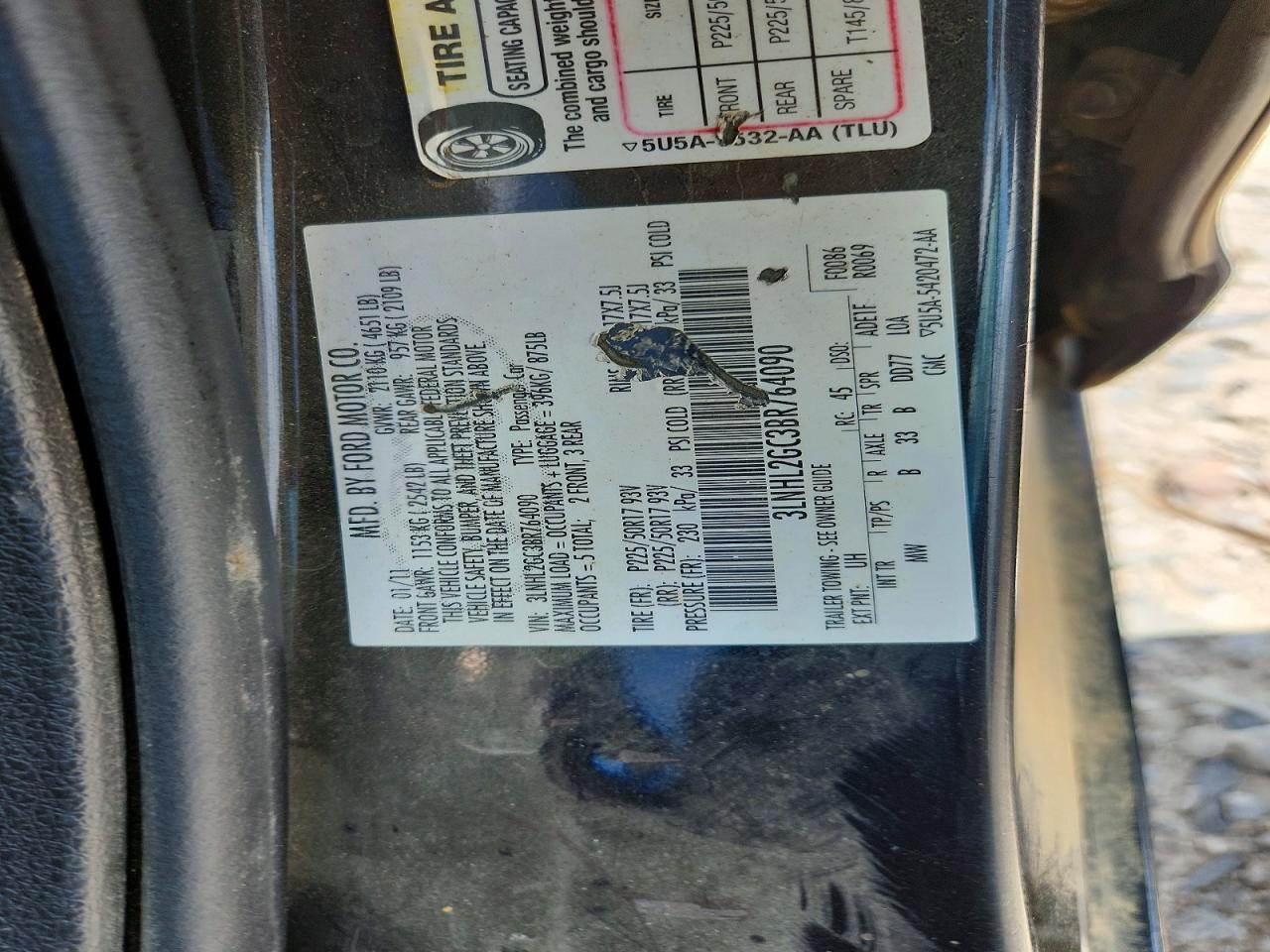 2011 Lincoln Mkz Black vin: 3LNHL2GC3BR764090