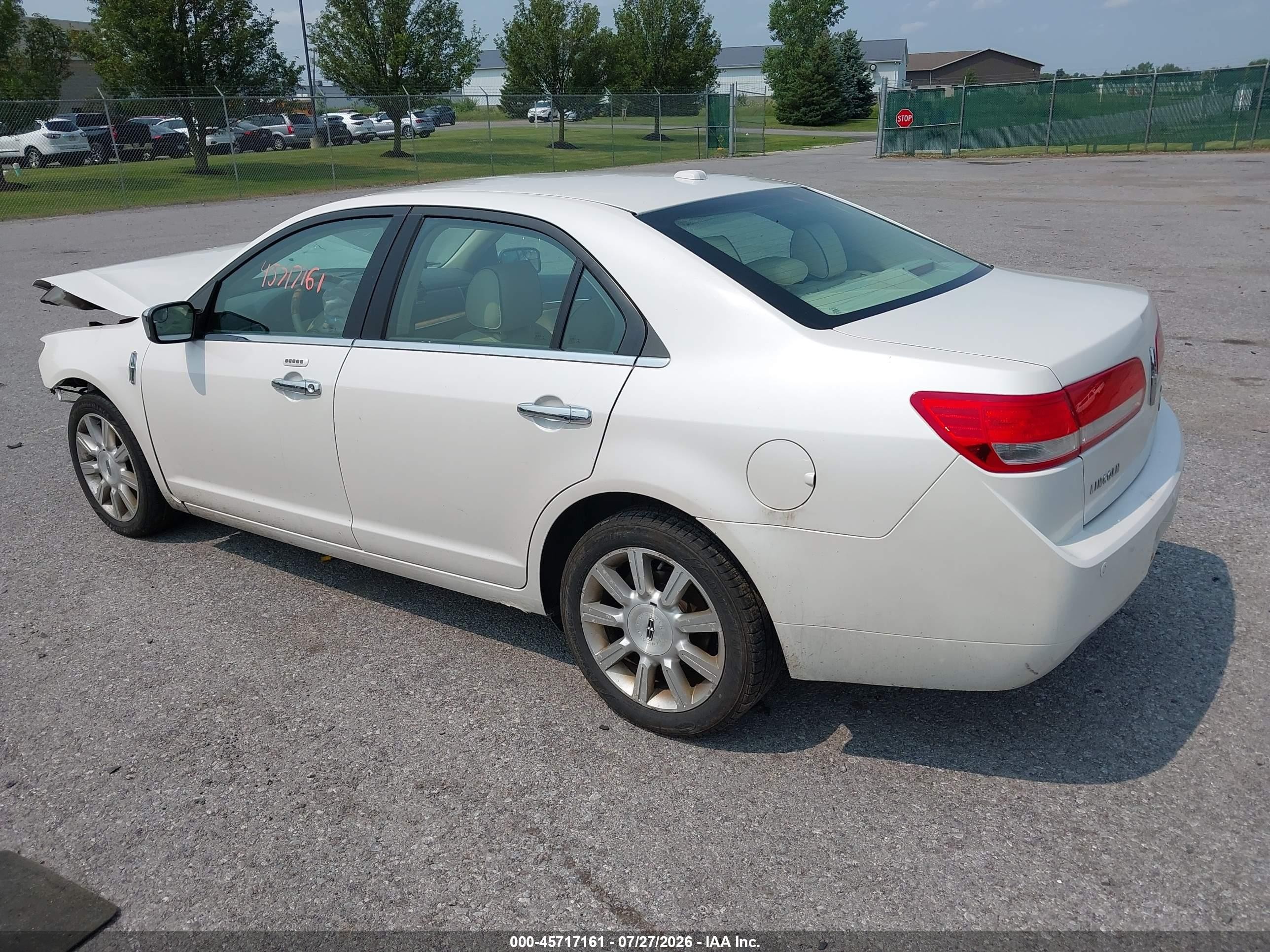2012 Lincoln Mkz   White vin: 3LNHL2GC3CR811166