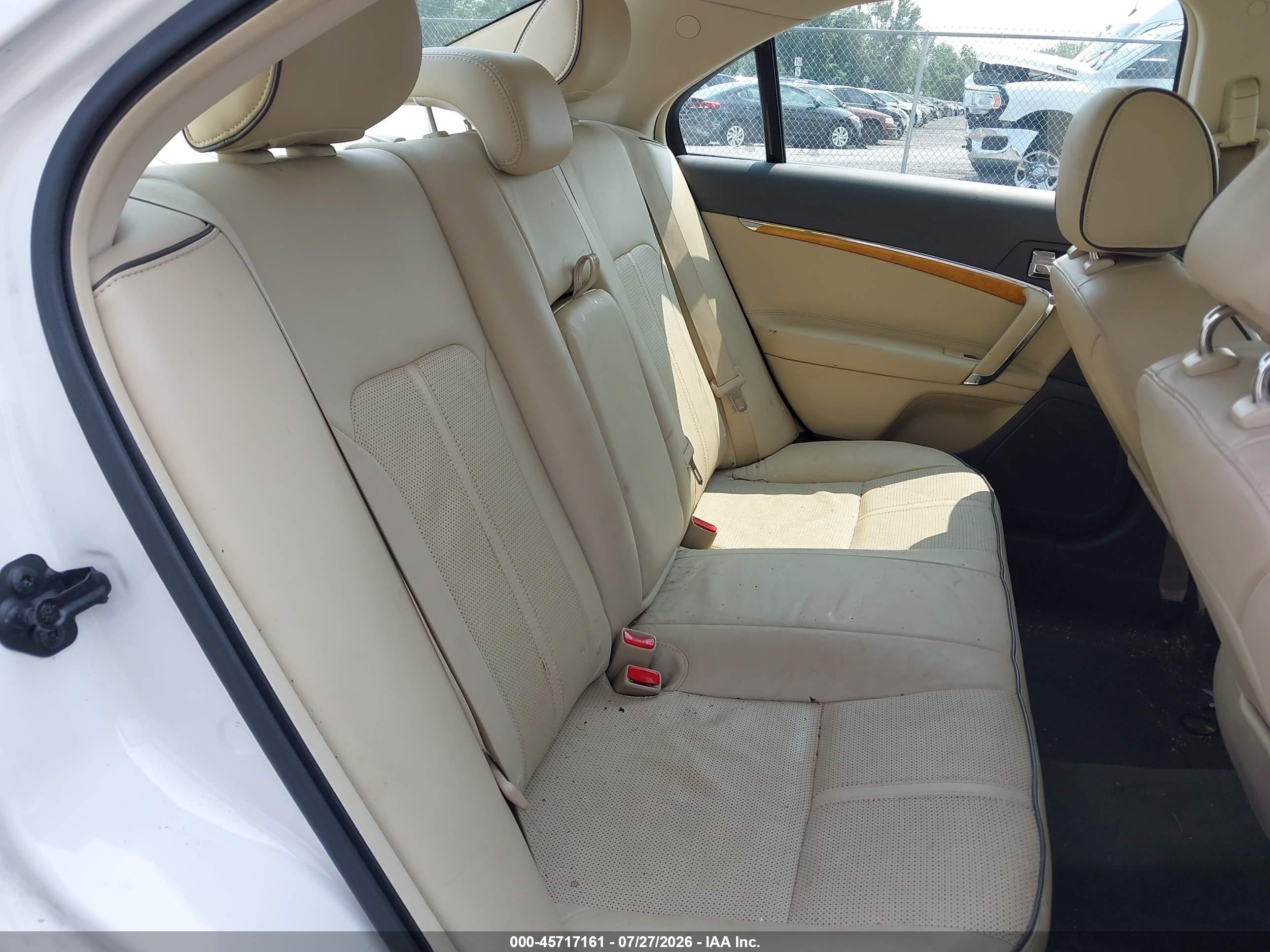 2012 Lincoln Mkz   White vin: 3LNHL2GC3CR811166