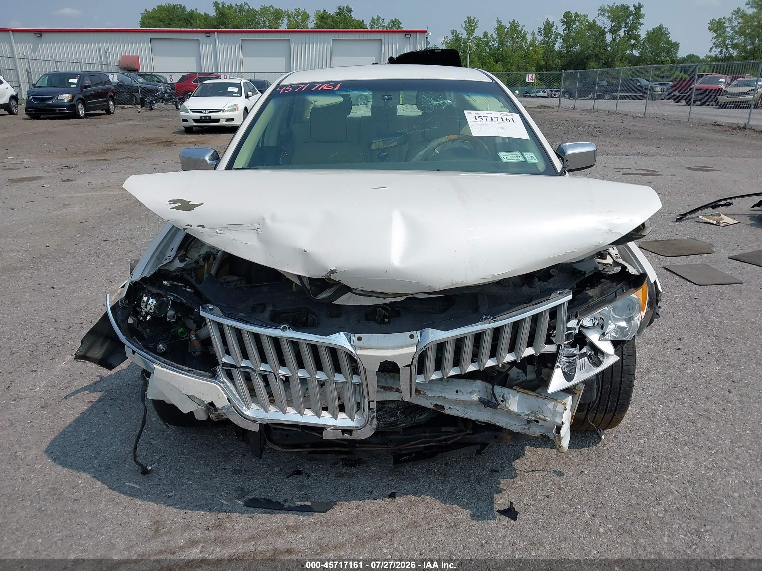 2012 Lincoln Mkz   White vin: 3LNHL2GC3CR811166