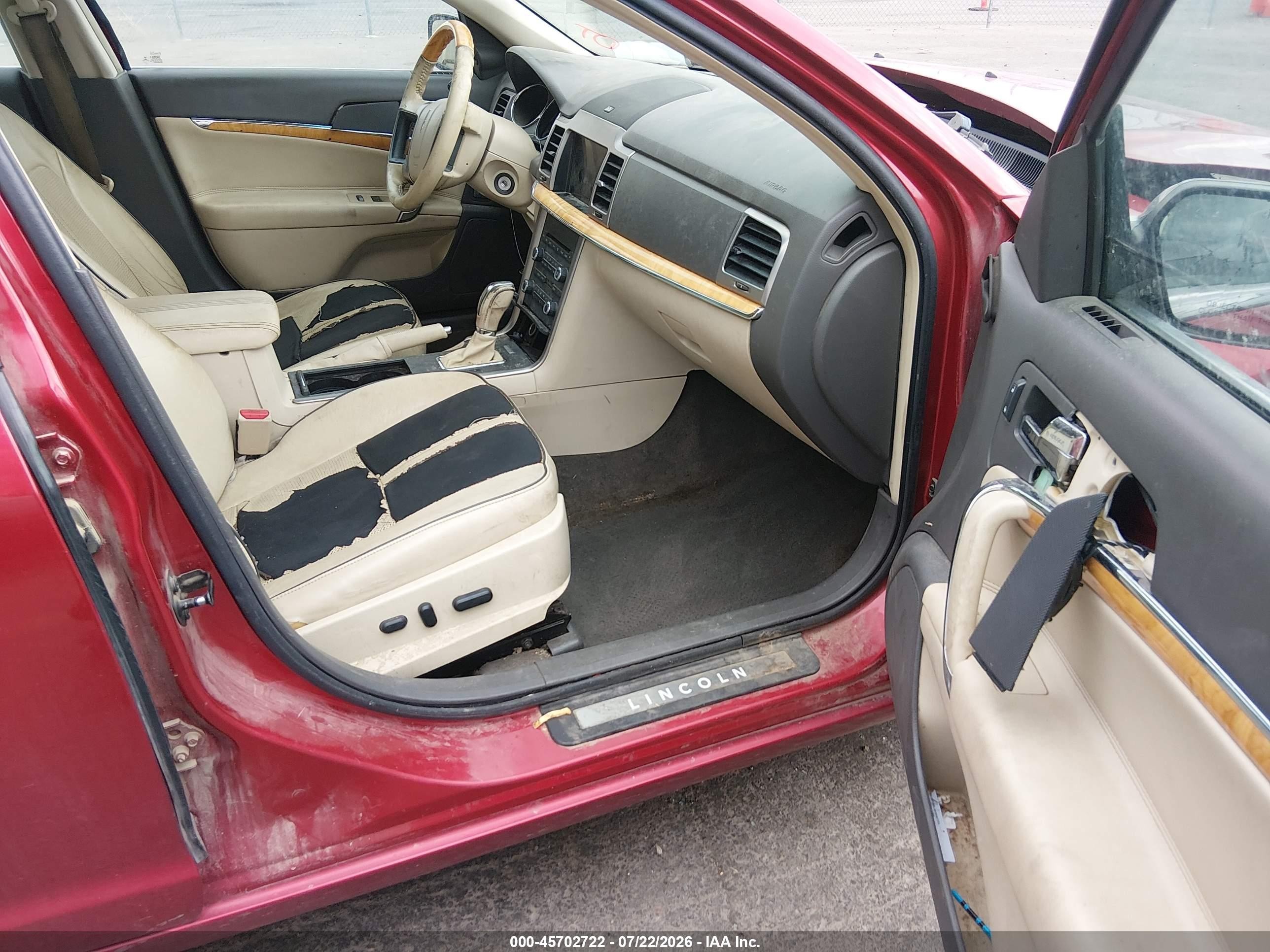 2012 Lincoln Mkz   Red vin: 3LNHL2GC3CR817291