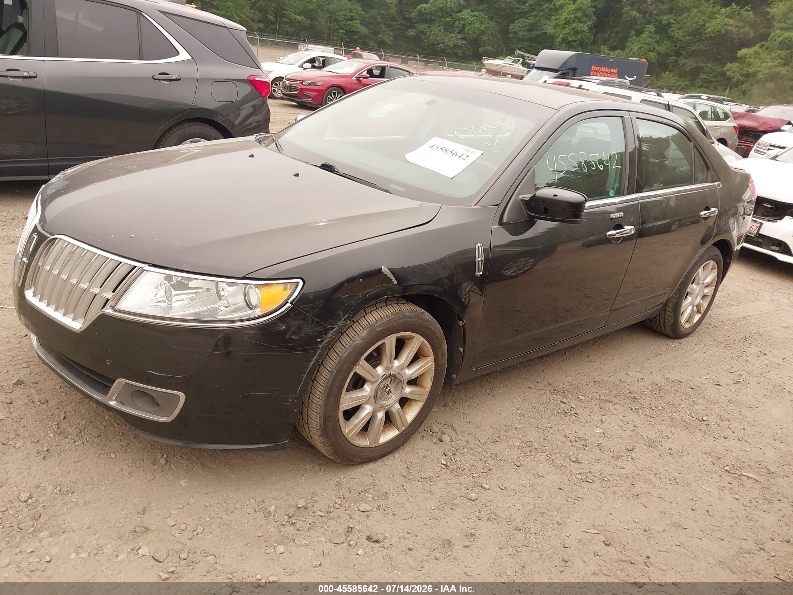 2012 Lincoln Mkz   Black vin: 3LNHL2GC3CR833491