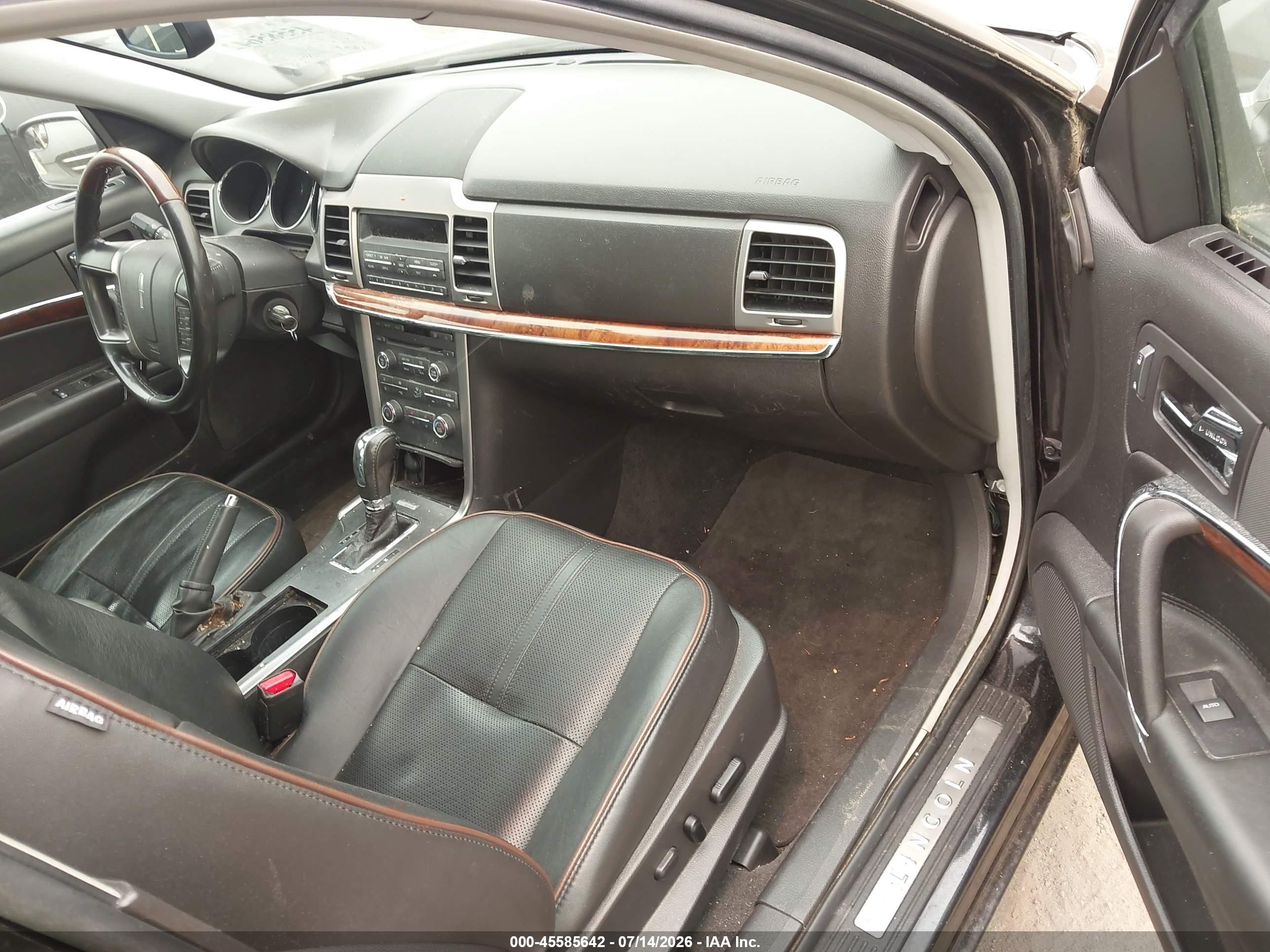 2012 Lincoln Mkz   Black vin: 3LNHL2GC3CR833491