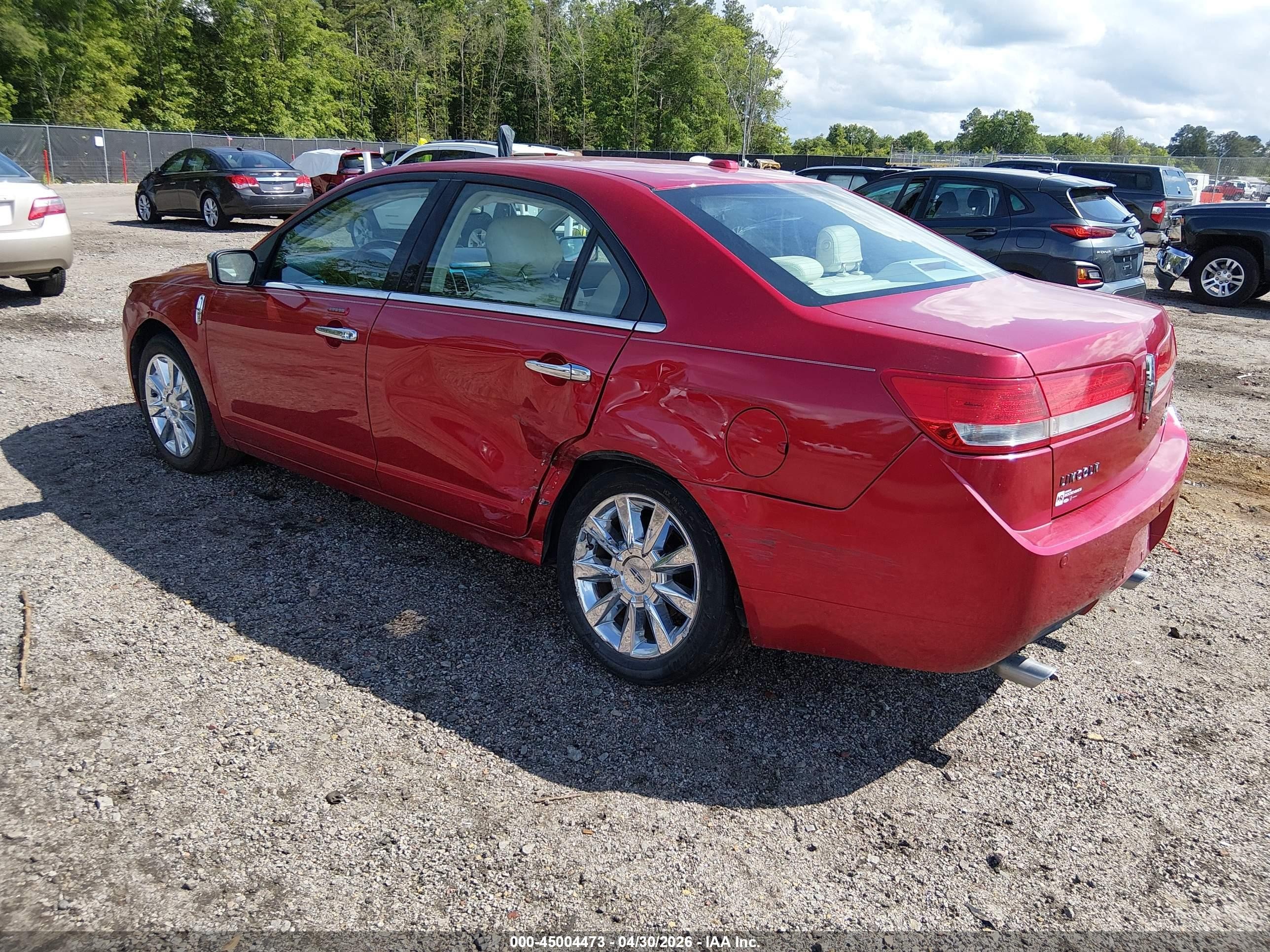 2012 Lincoln Mkz   Red vin: 3LNHL2GC3CR838304