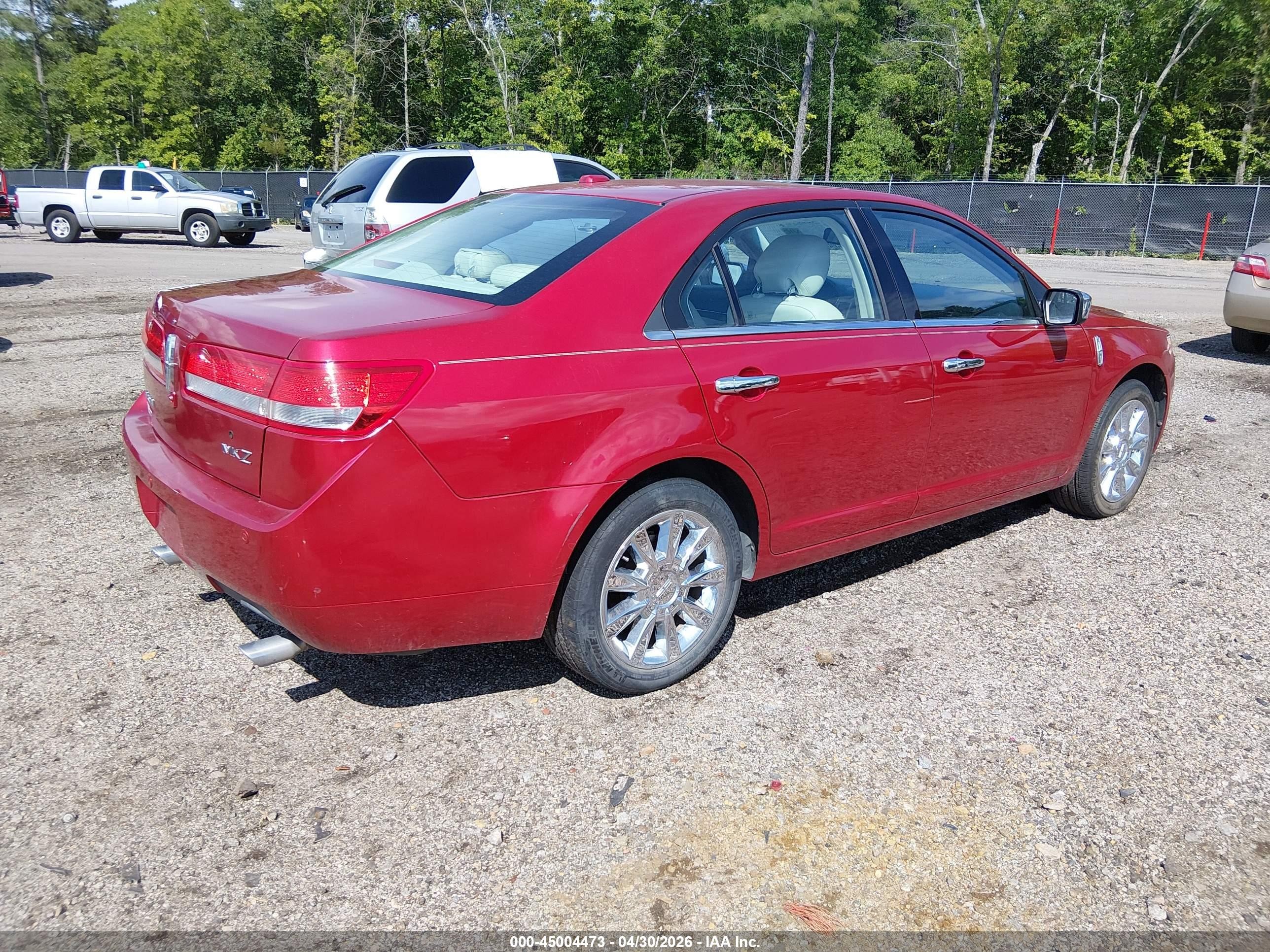 2012 Lincoln Mkz   Red vin: 3LNHL2GC3CR838304