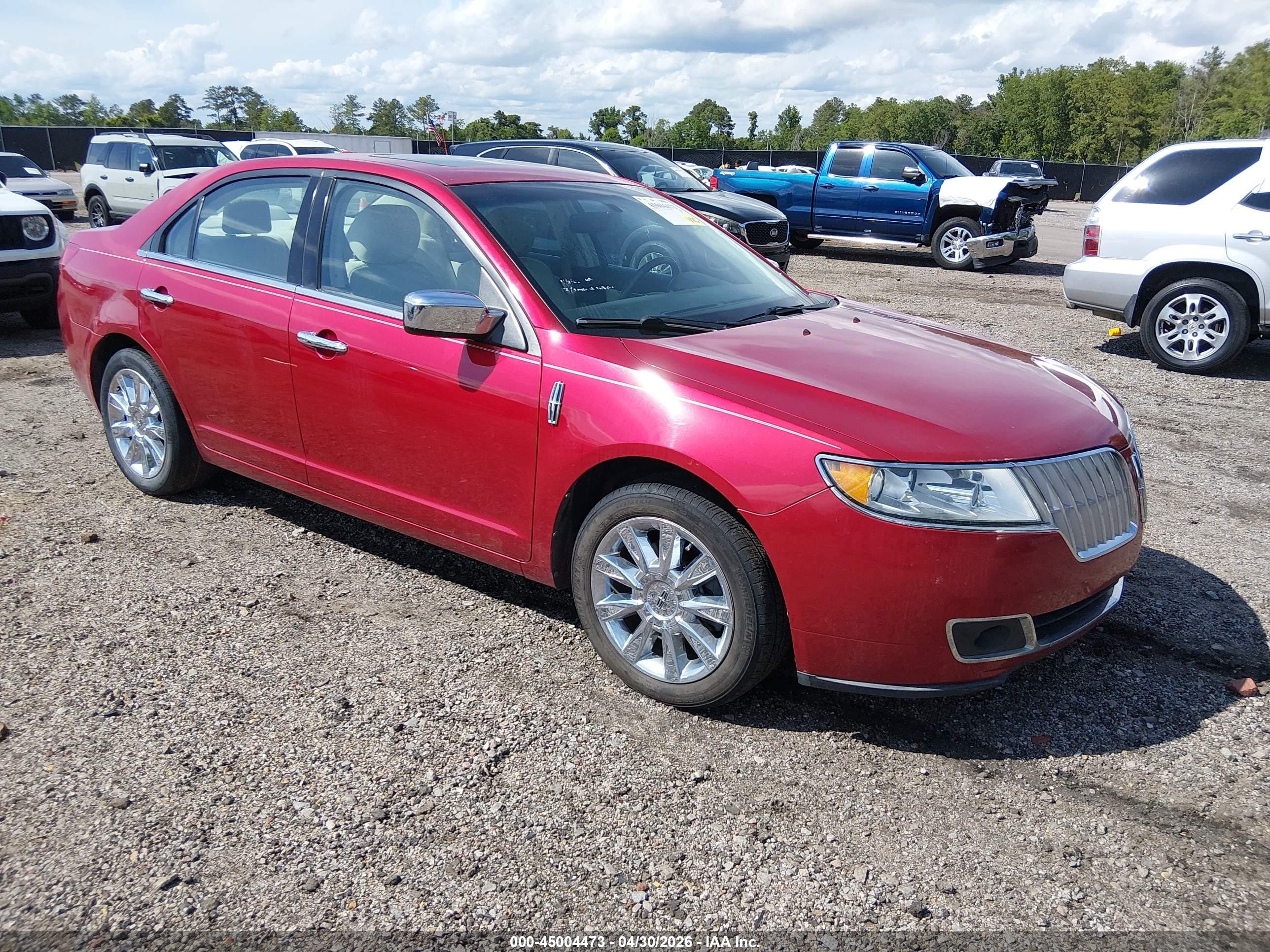 2012 Lincoln Mkz   Red vin: 3LNHL2GC3CR838304