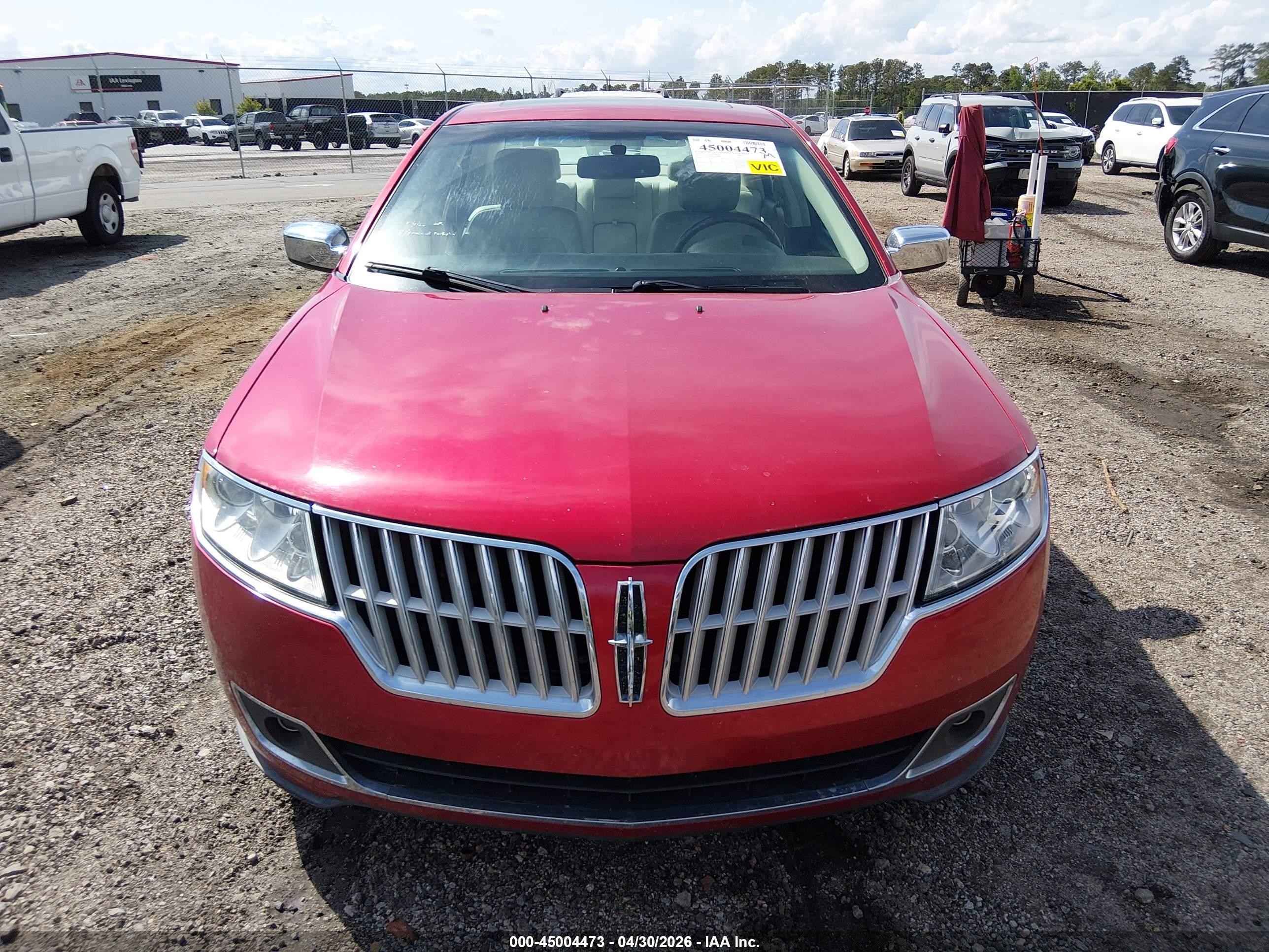 2012 Lincoln Mkz   Red vin: 3LNHL2GC3CR838304