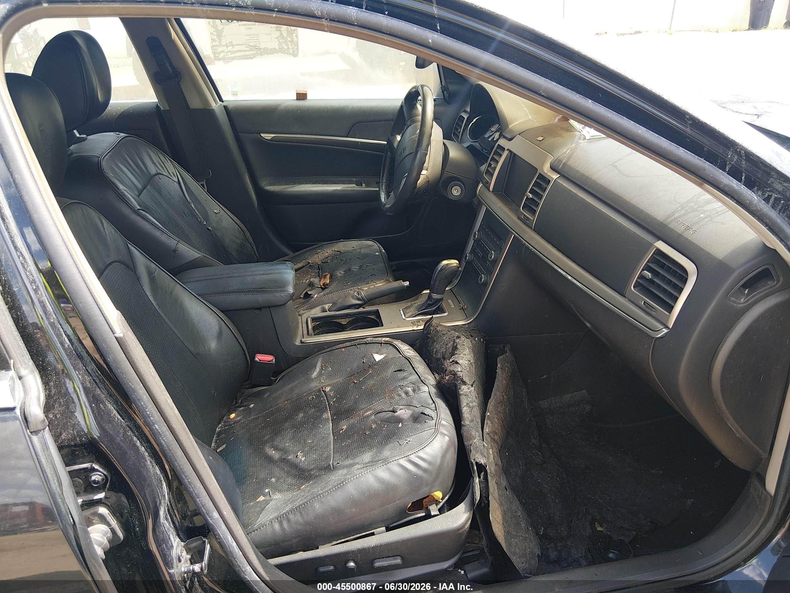 2010 Lincoln Mkz Черный vin: 3LNHL2GC4AR655734