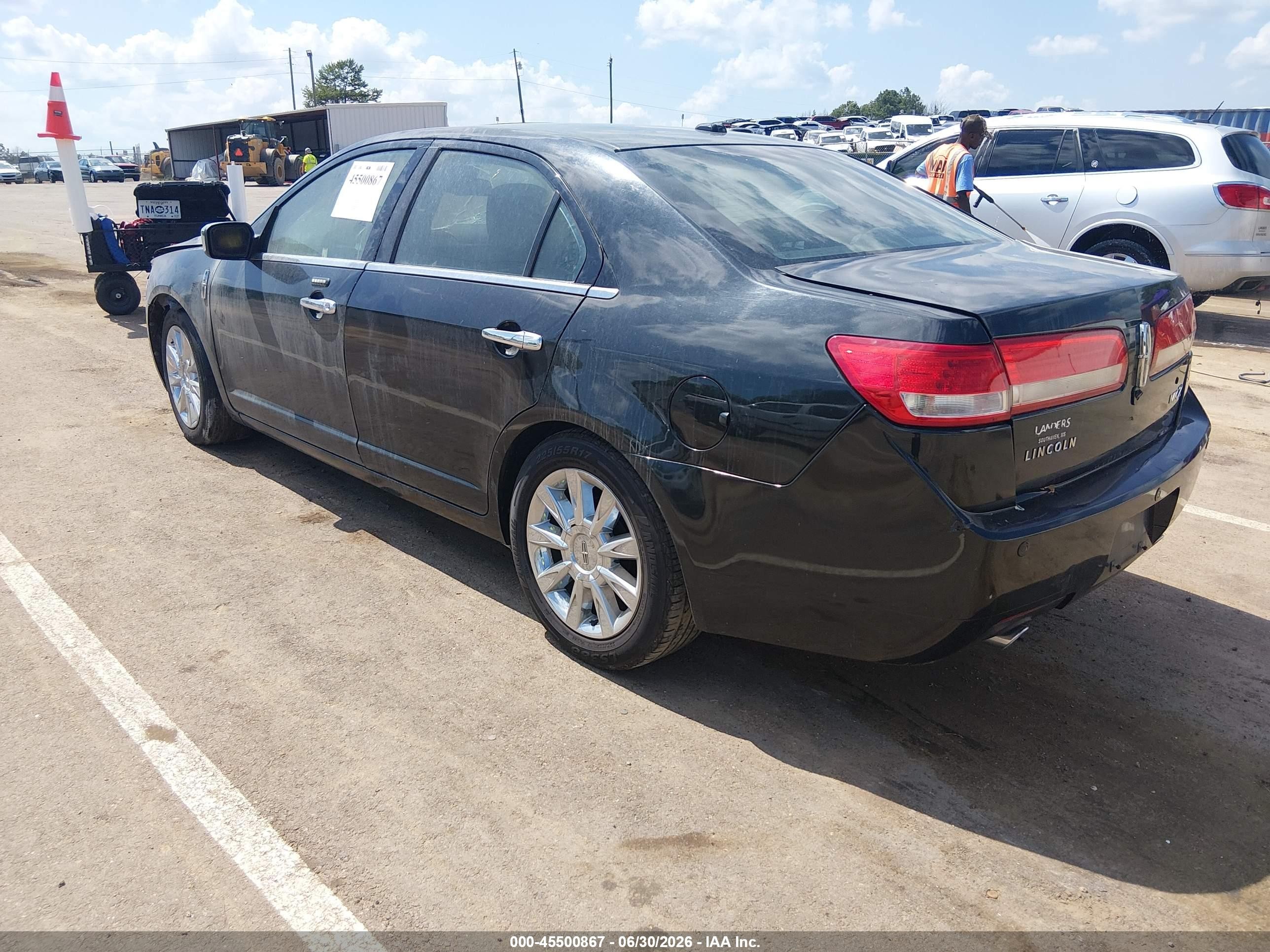 2010 Lincoln Mkz Черный vin: 3LNHL2GC4AR655734