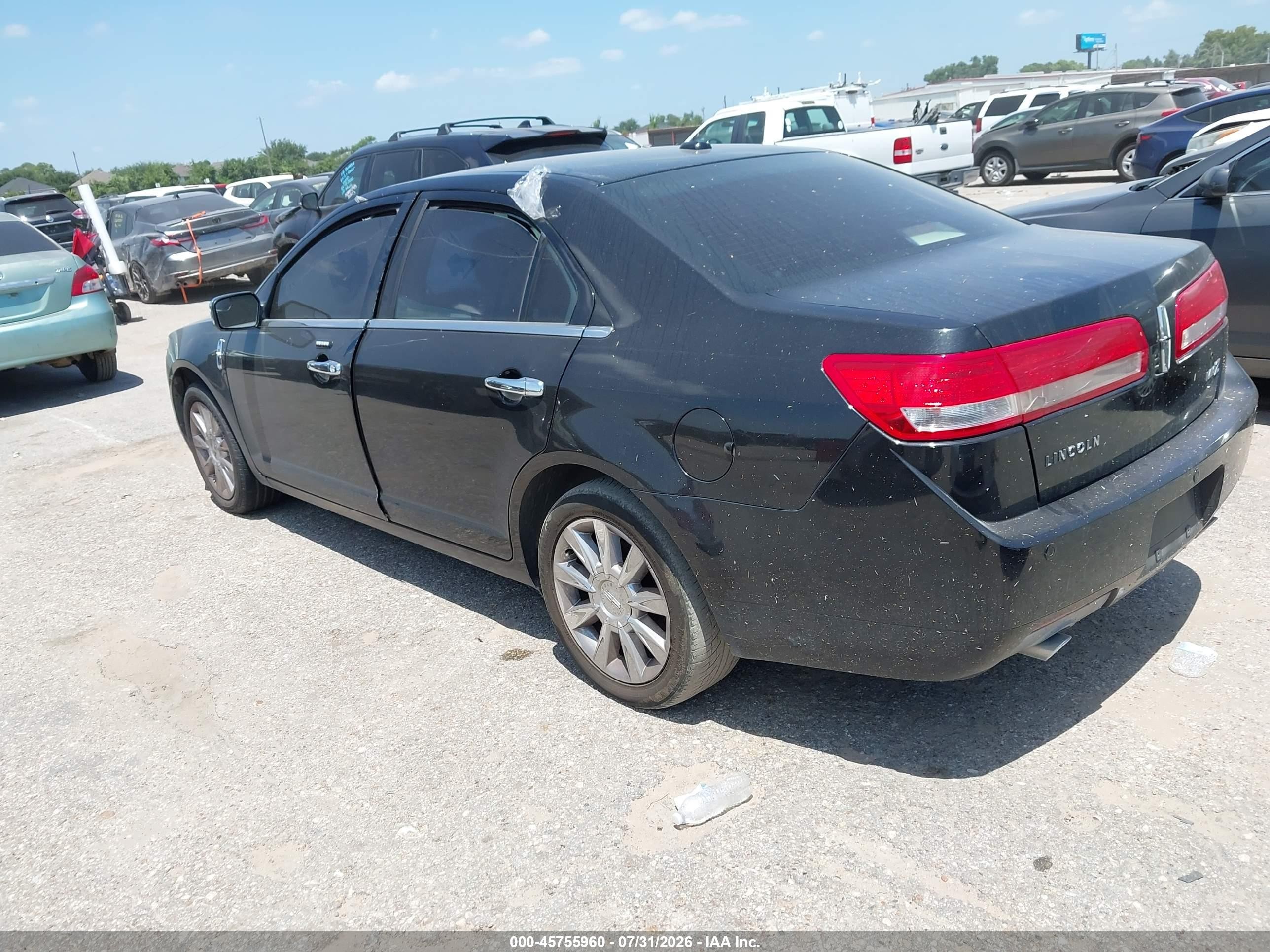 2011 Lincoln Mkz Черный vin: 3LNHL2GC4BR757679