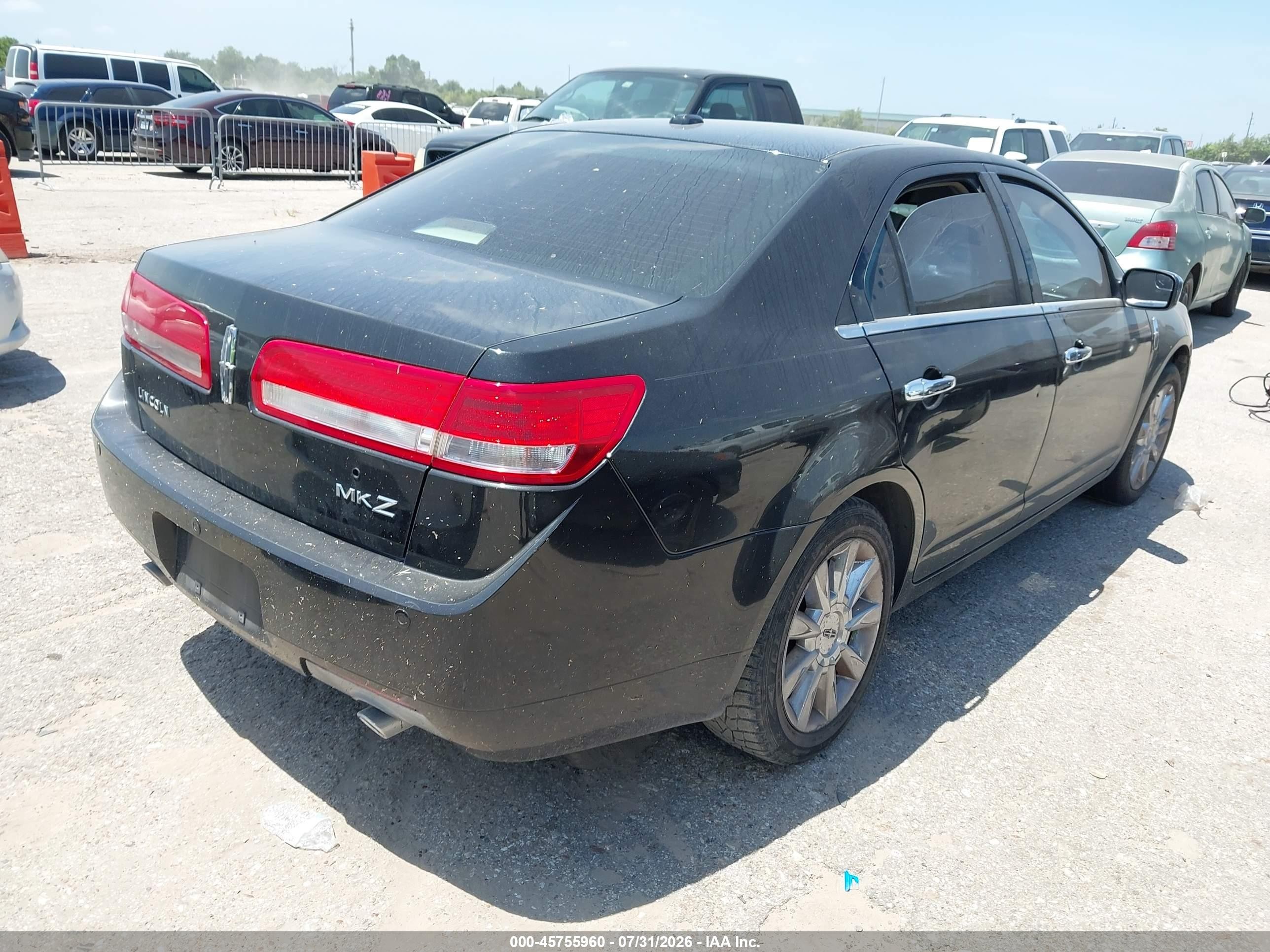 2011 Lincoln Mkz Черный vin: 3LNHL2GC4BR757679